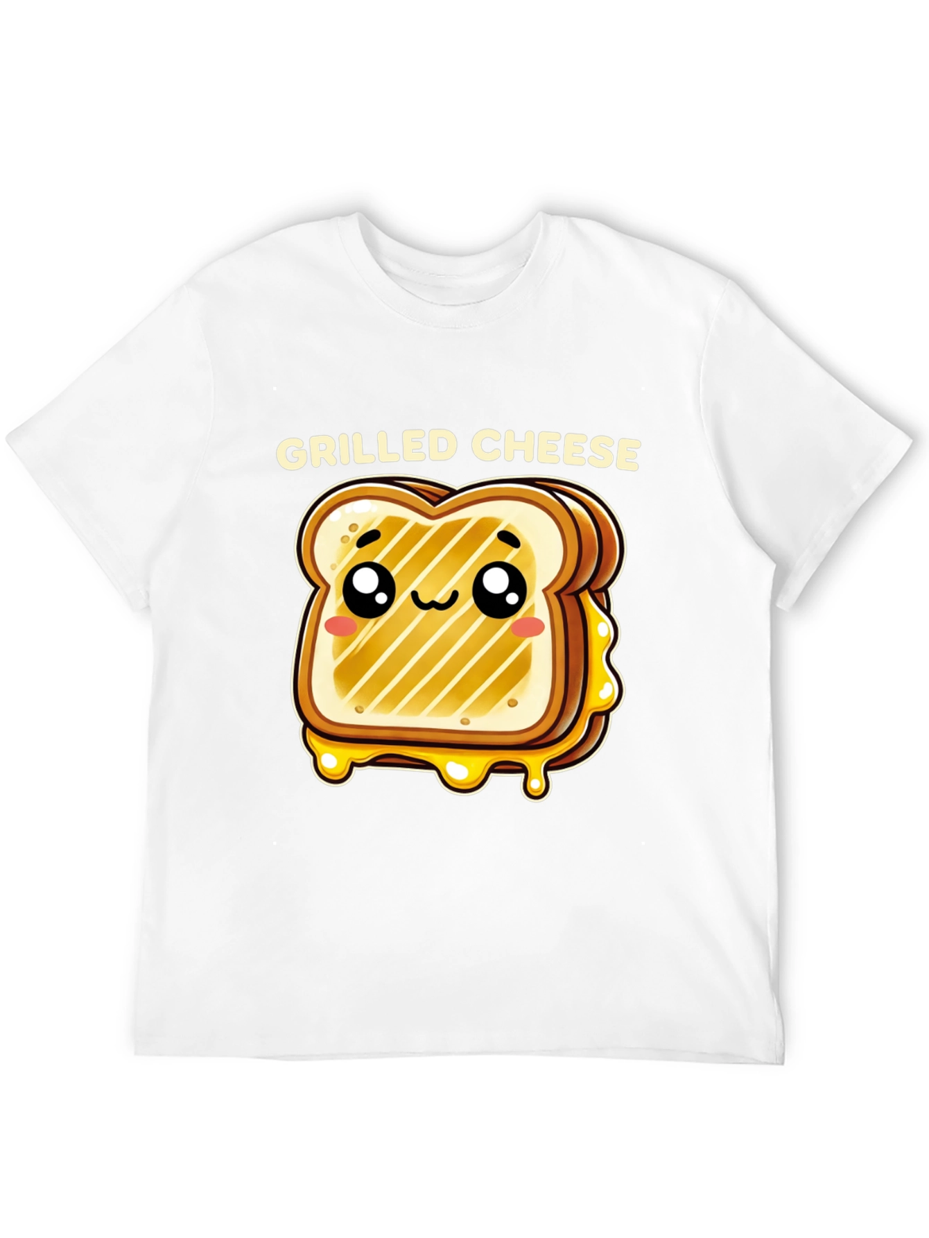 Grilled Cheese Cartoon Graphic T-Shirt