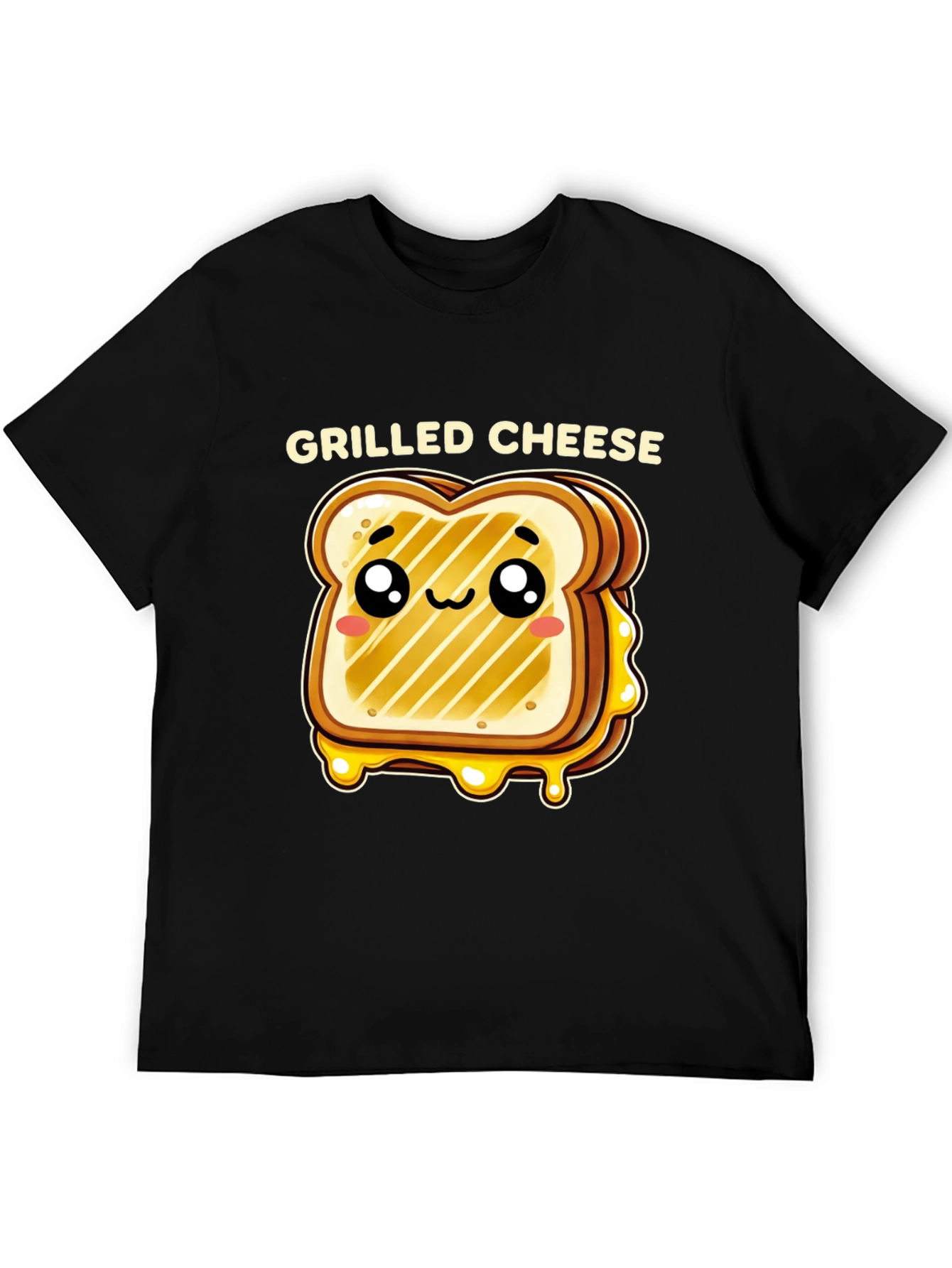 Grilled Cheese Cartoon Graphic T-Shirt