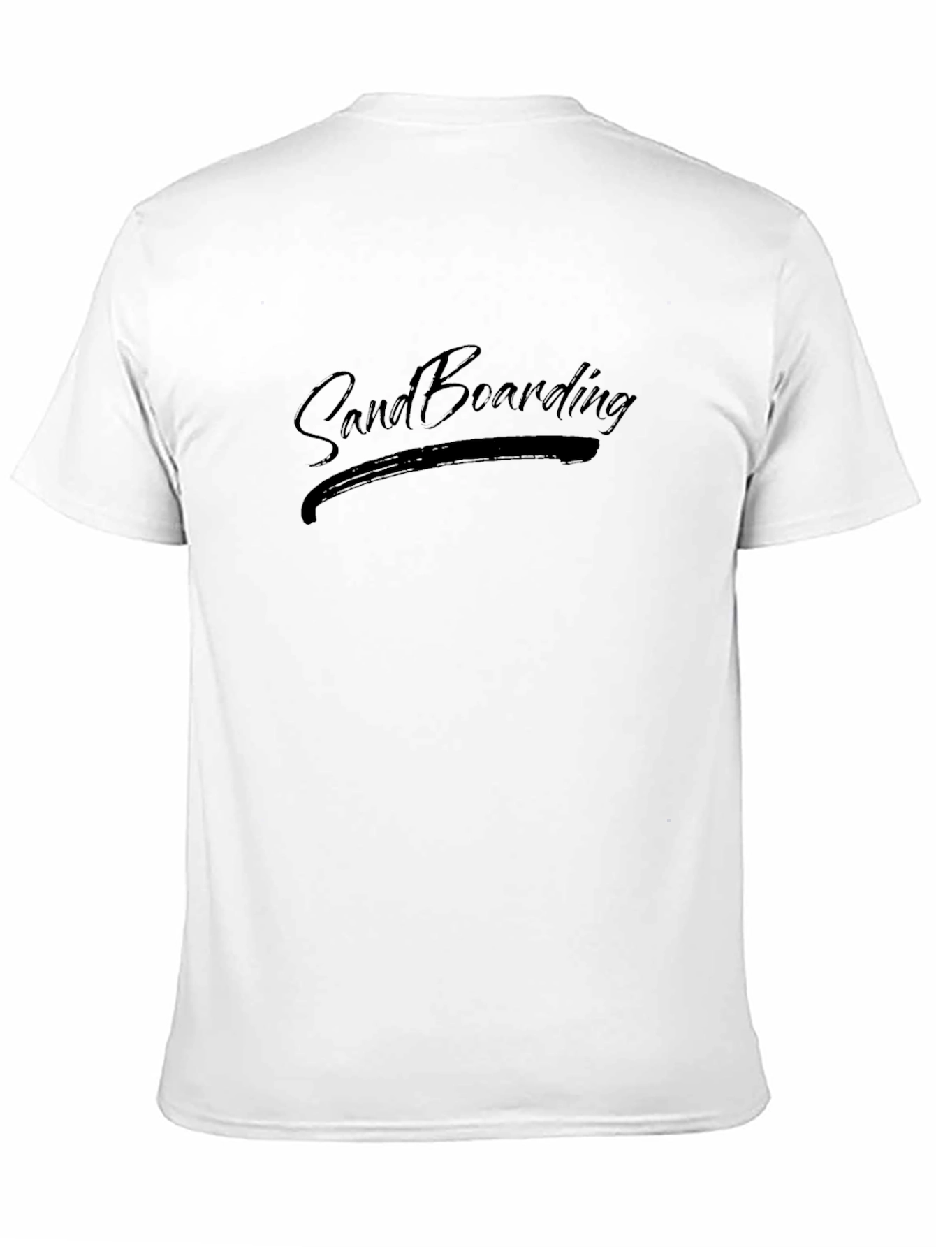 Sandboarding Graphic Tee - Casual Black T-Shirt
