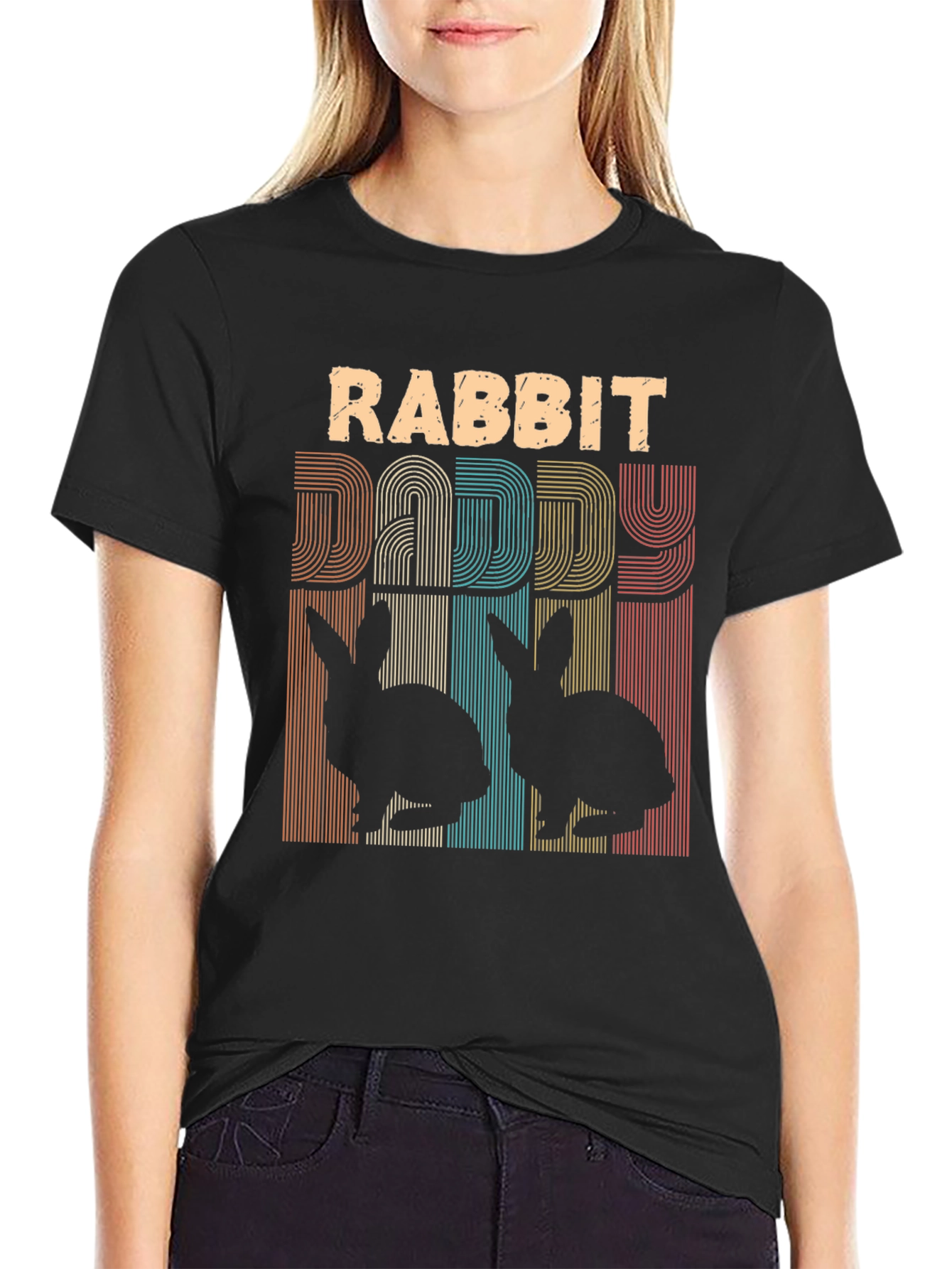 Rabbit Daddy Tee | Cute Bunny Lover Shirt