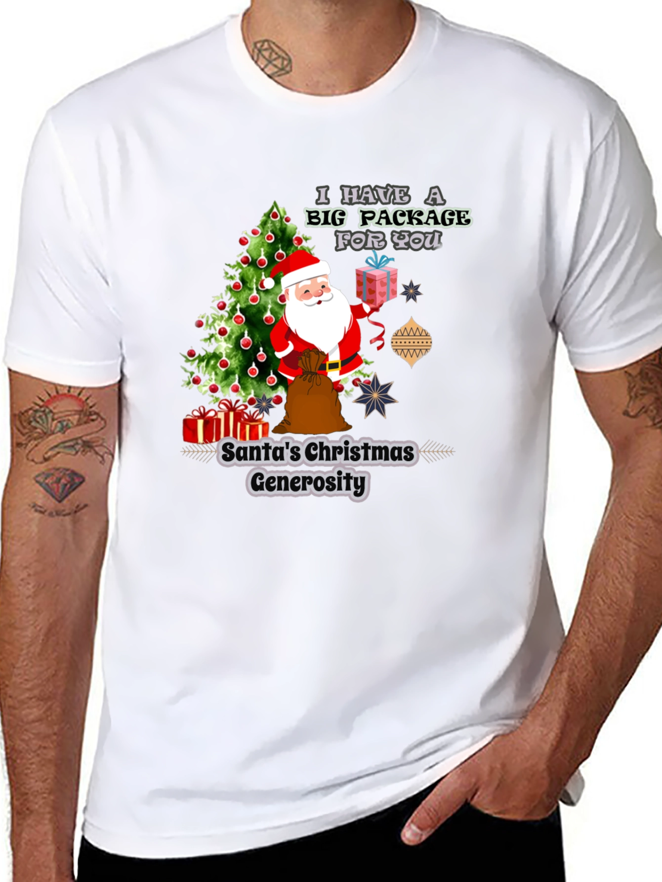 Santas Christmas Generosity Graphic T-Shirt