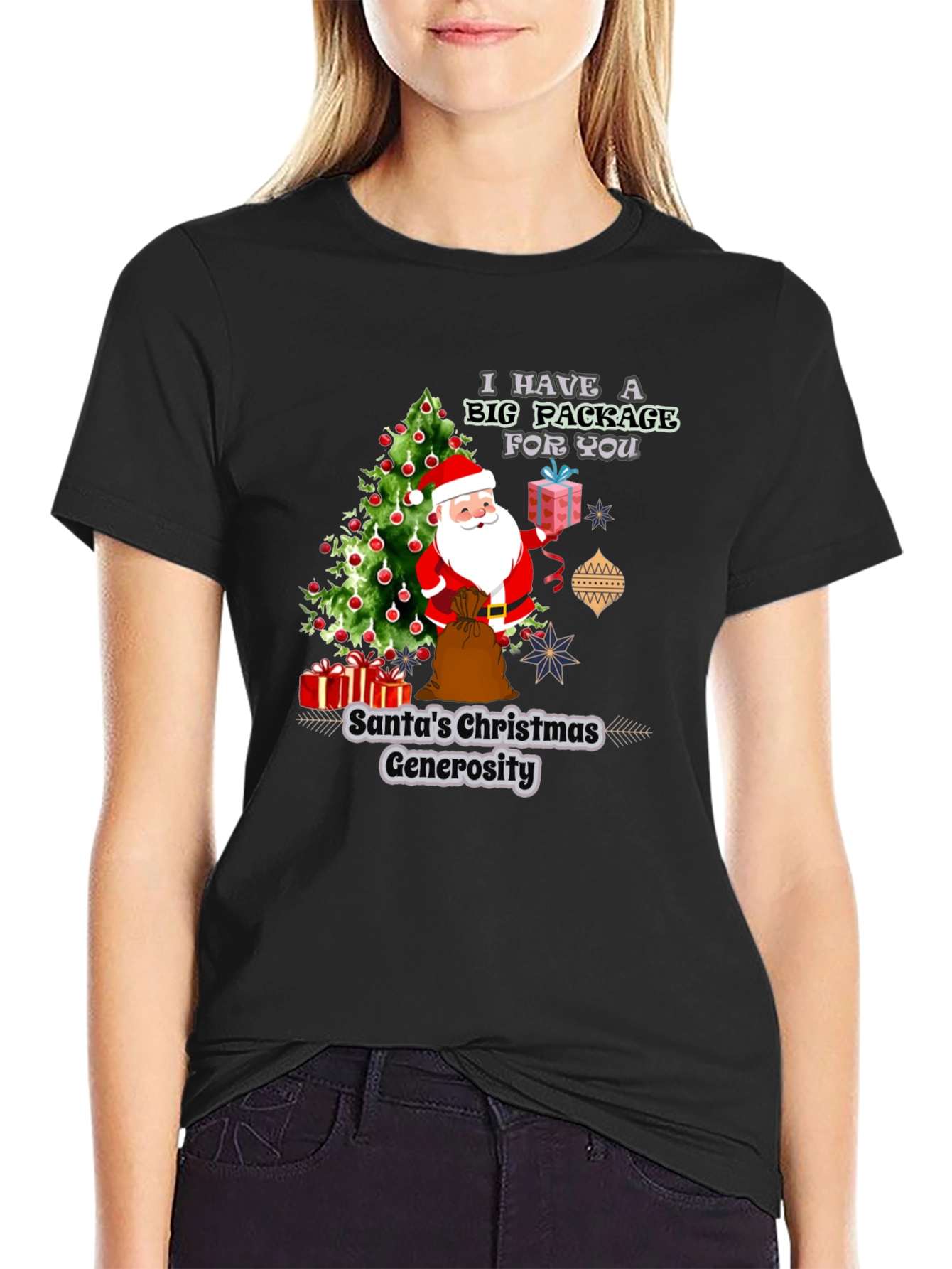 Santas Christmas Generosity Graphic T-Shirt