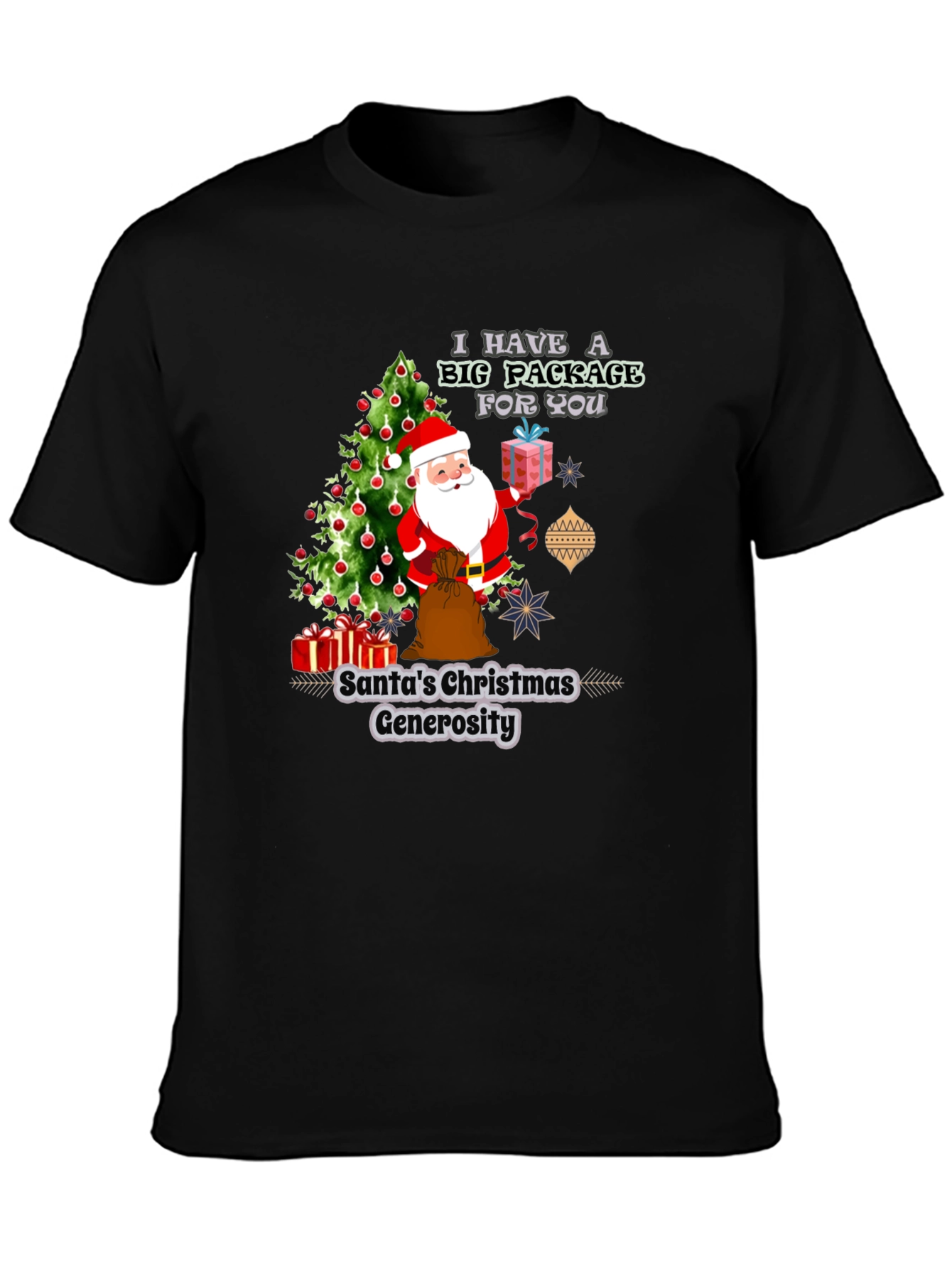 Santas Christmas Generosity Graphic T-Shirt