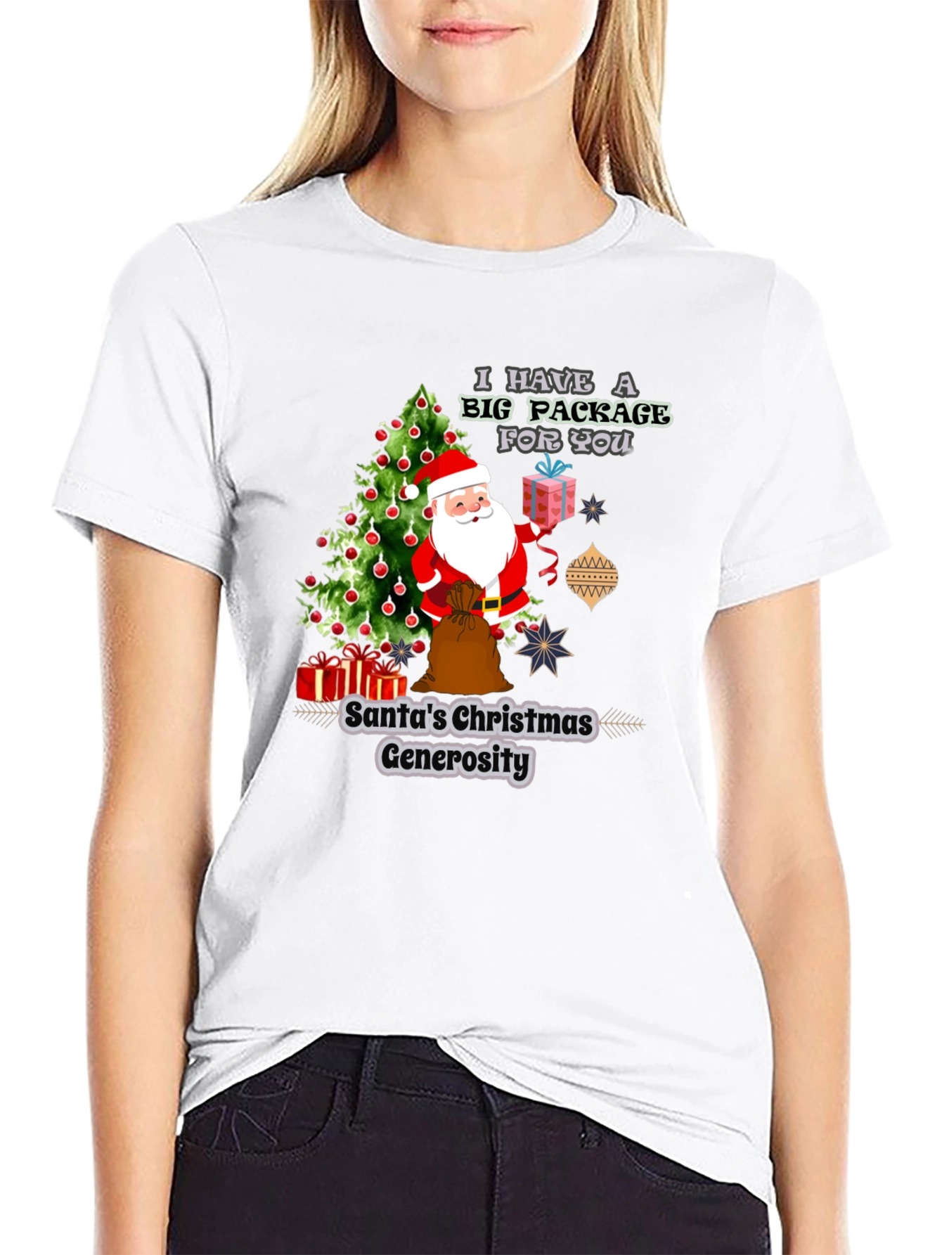 Santas Christmas Generosity Graphic T-Shirt
