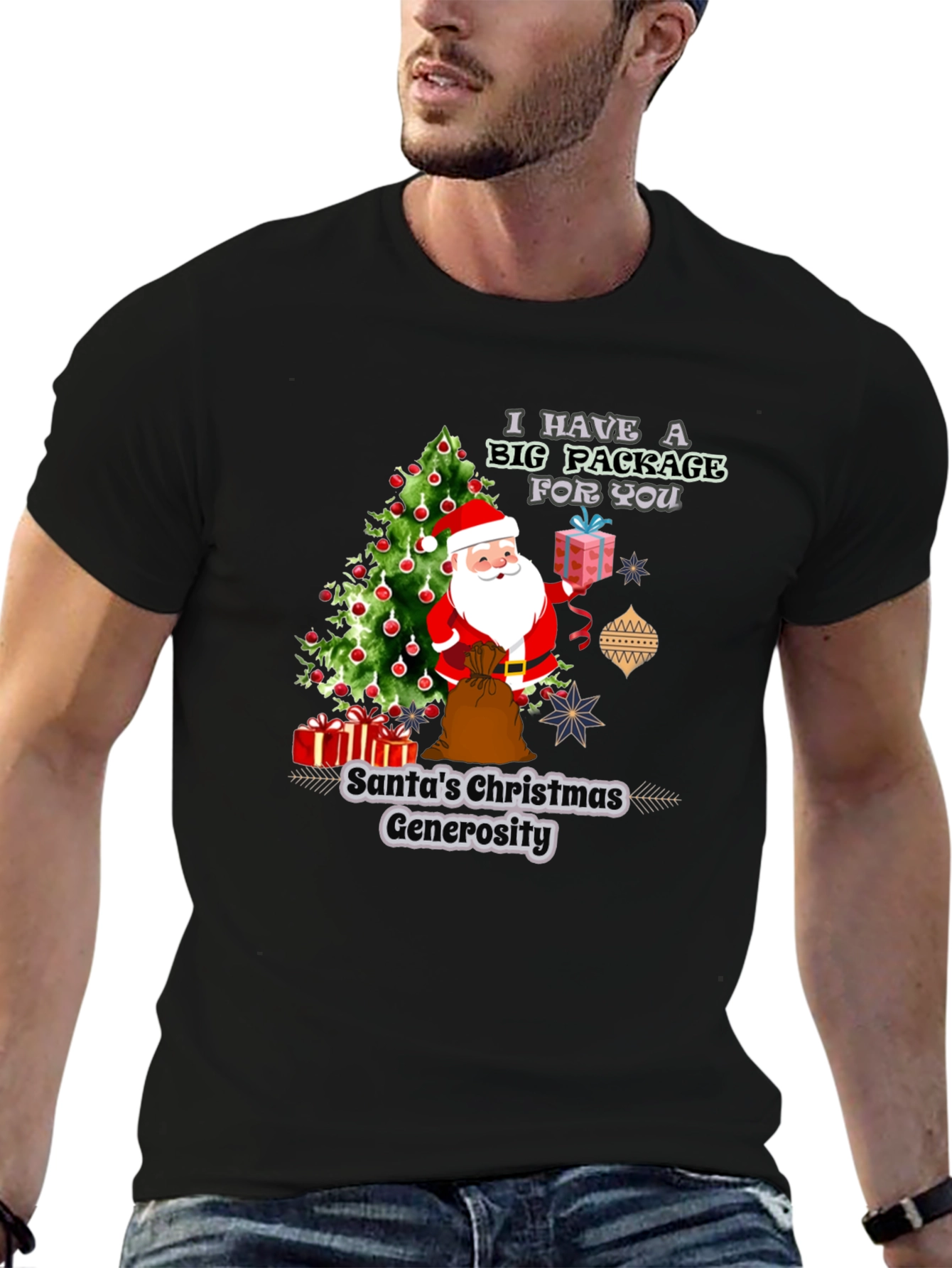Santas Christmas Generosity Graphic T-Shirt
