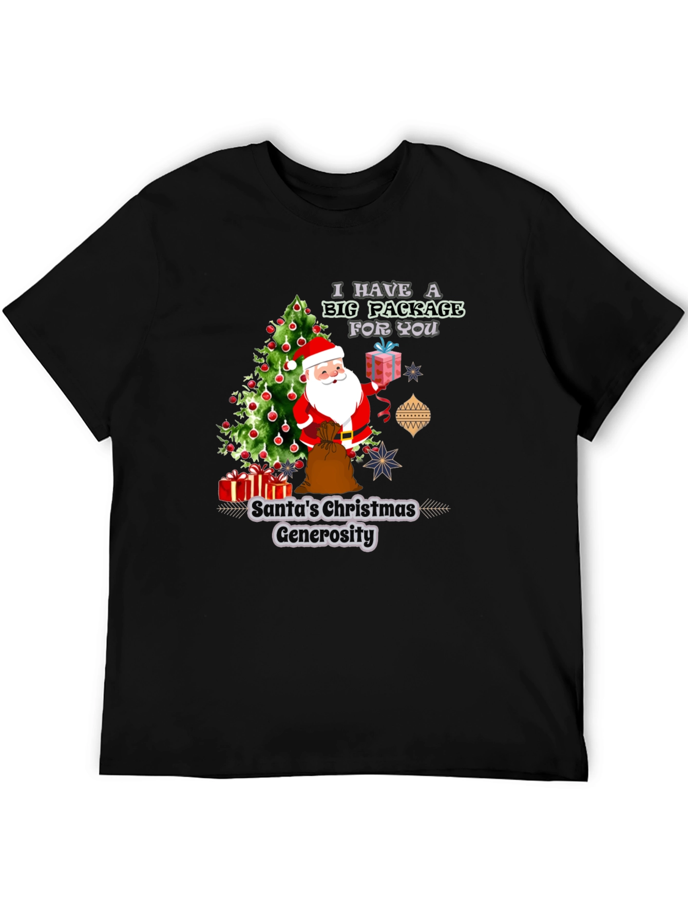 Santas Christmas Generosity Graphic T-Shirt