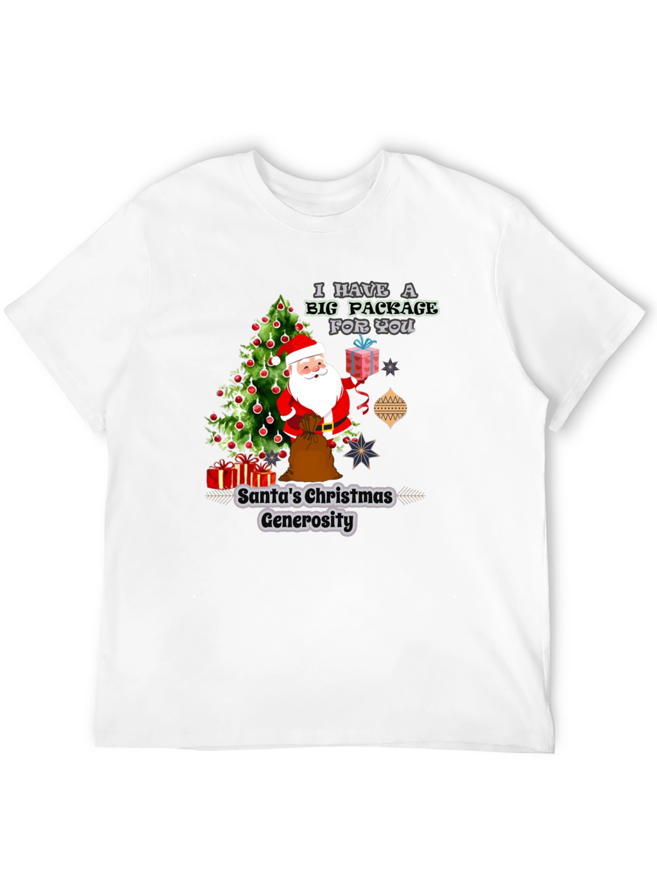 Santas Christmas Generosity Graphic T-Shirt