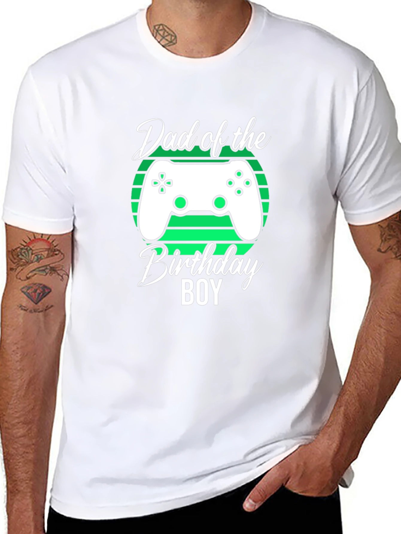 Dad of the Birthday Boy Gamer T-Shirt