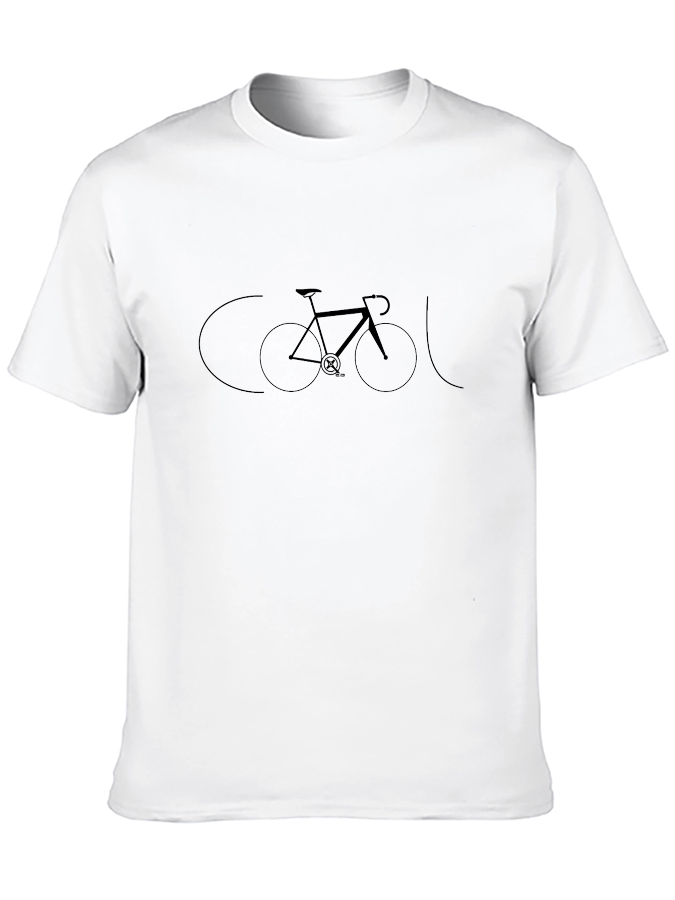 Cool Bicycle Graphic Black T-Shirt