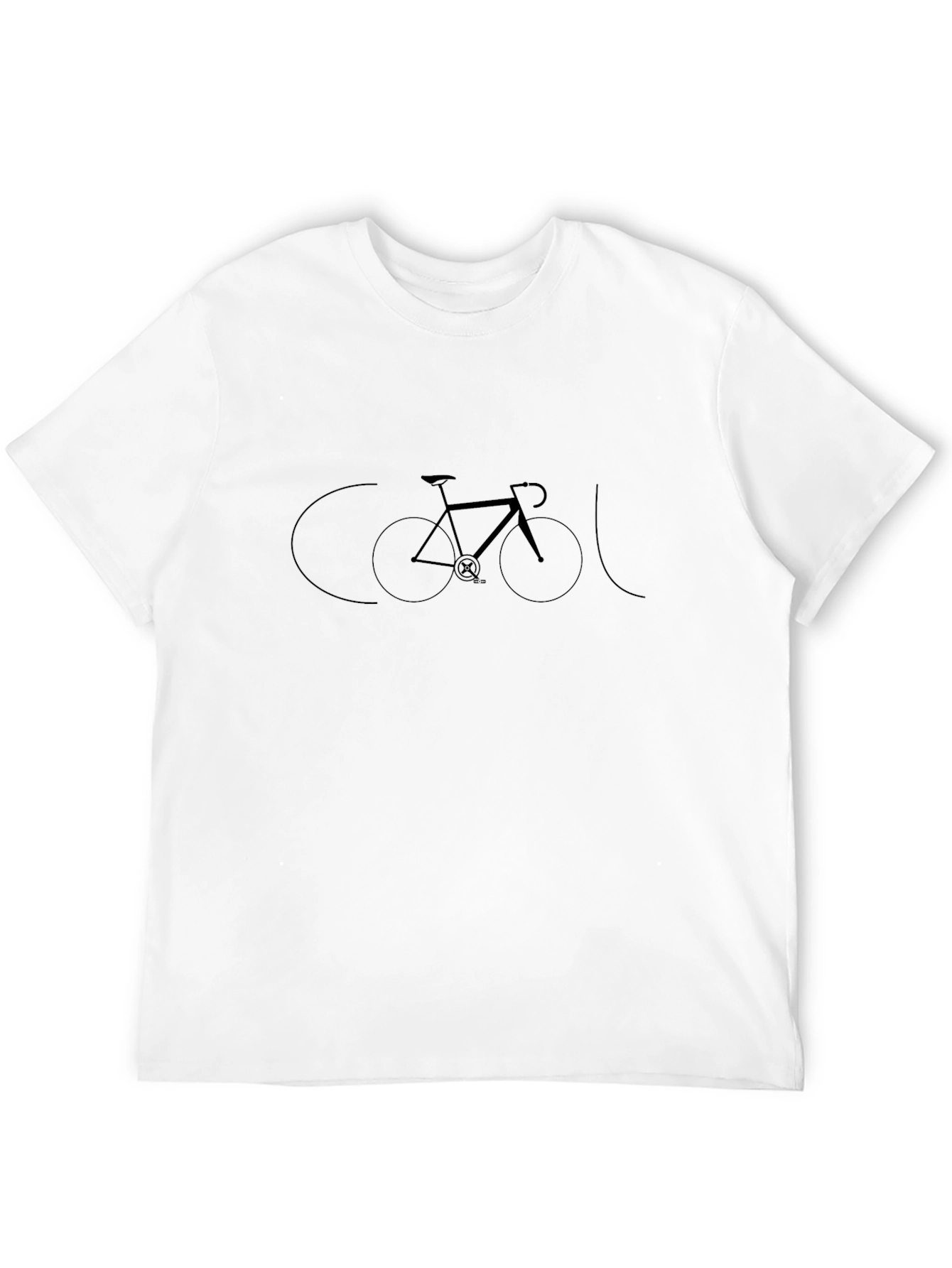 Cool Bicycle Graphic Black T-Shirt