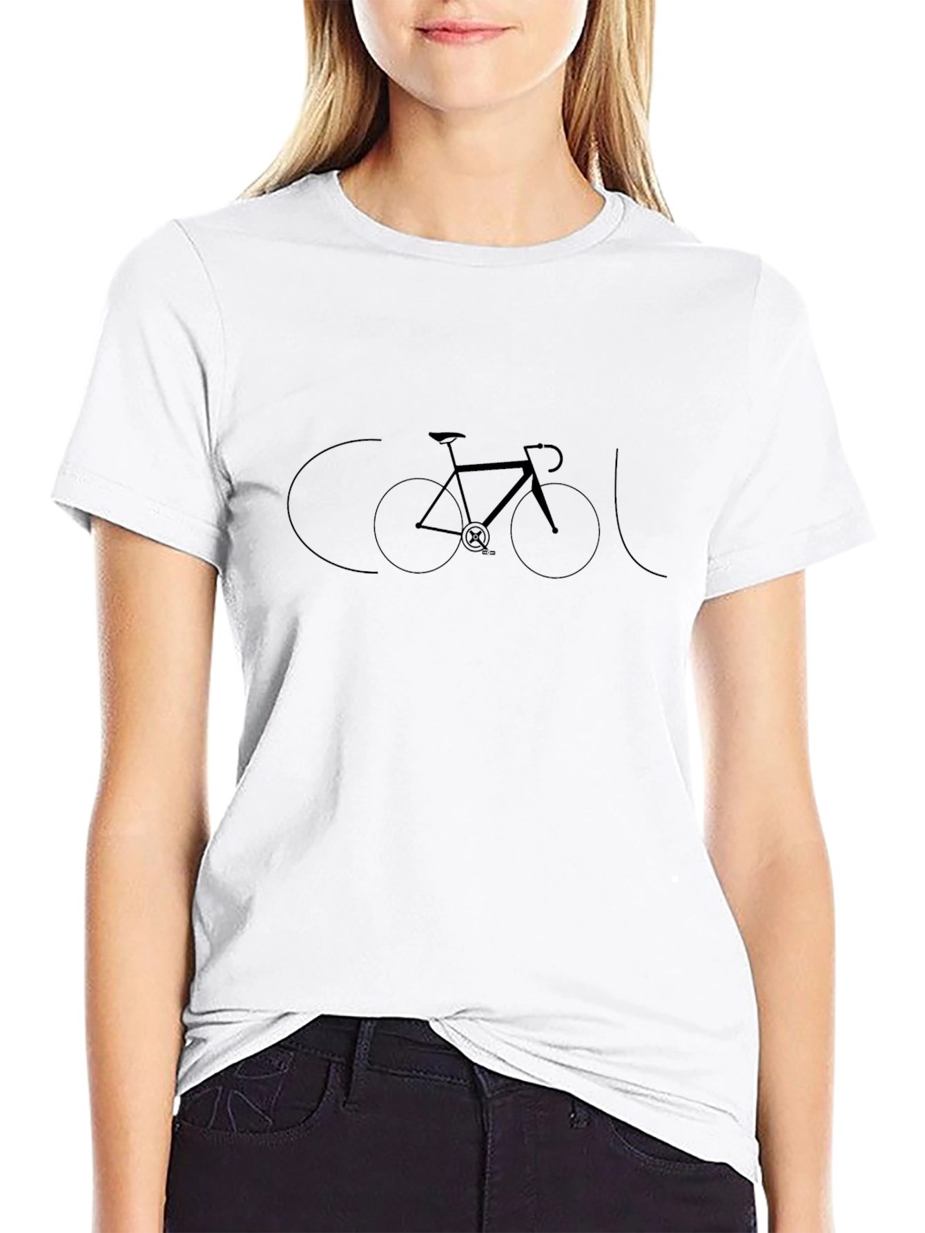 Cool Bicycle Graphic Black T-Shirt