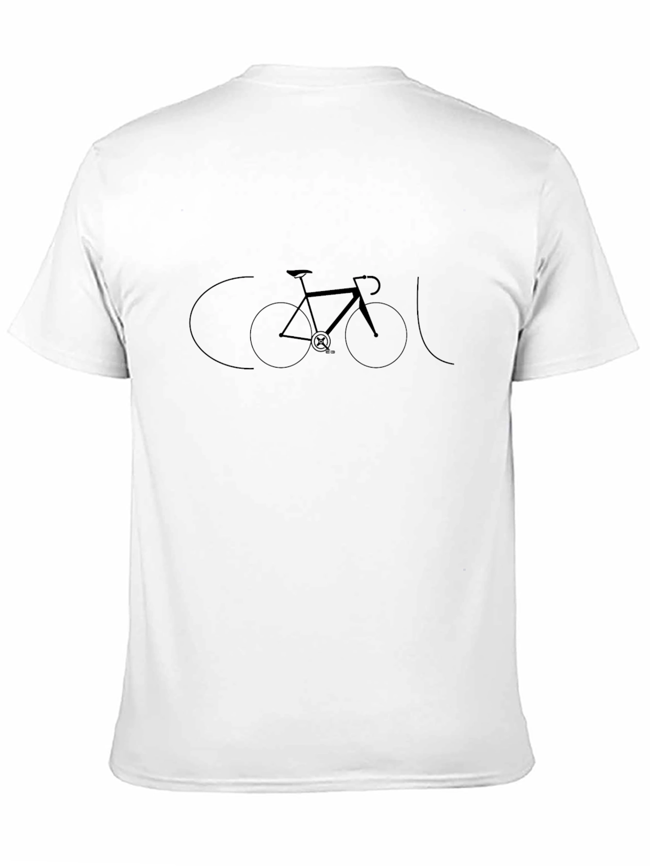 Cool Bicycle Graphic Black T-Shirt
