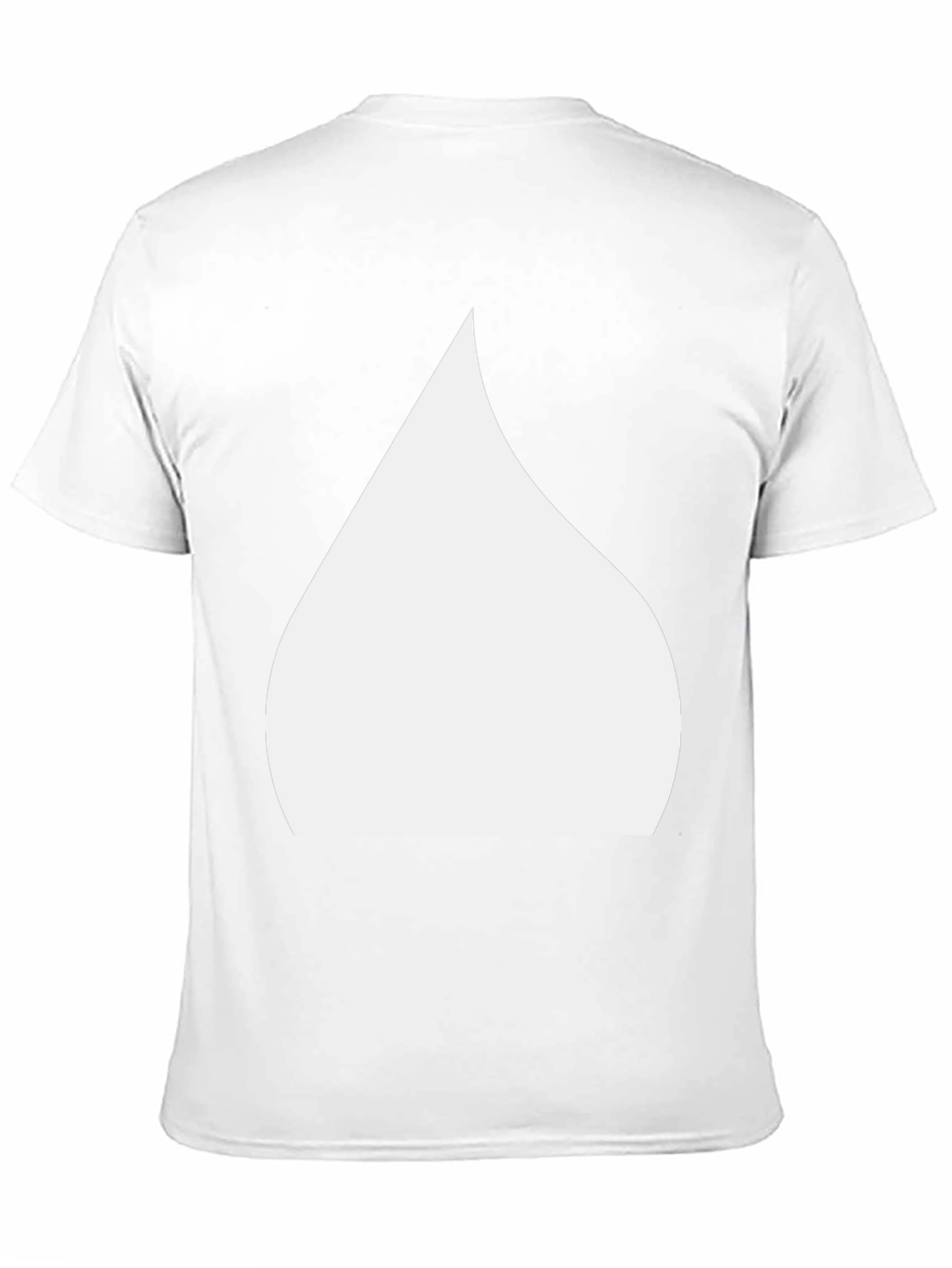 Minimalist Black T-Shirt - White Teardrop Design