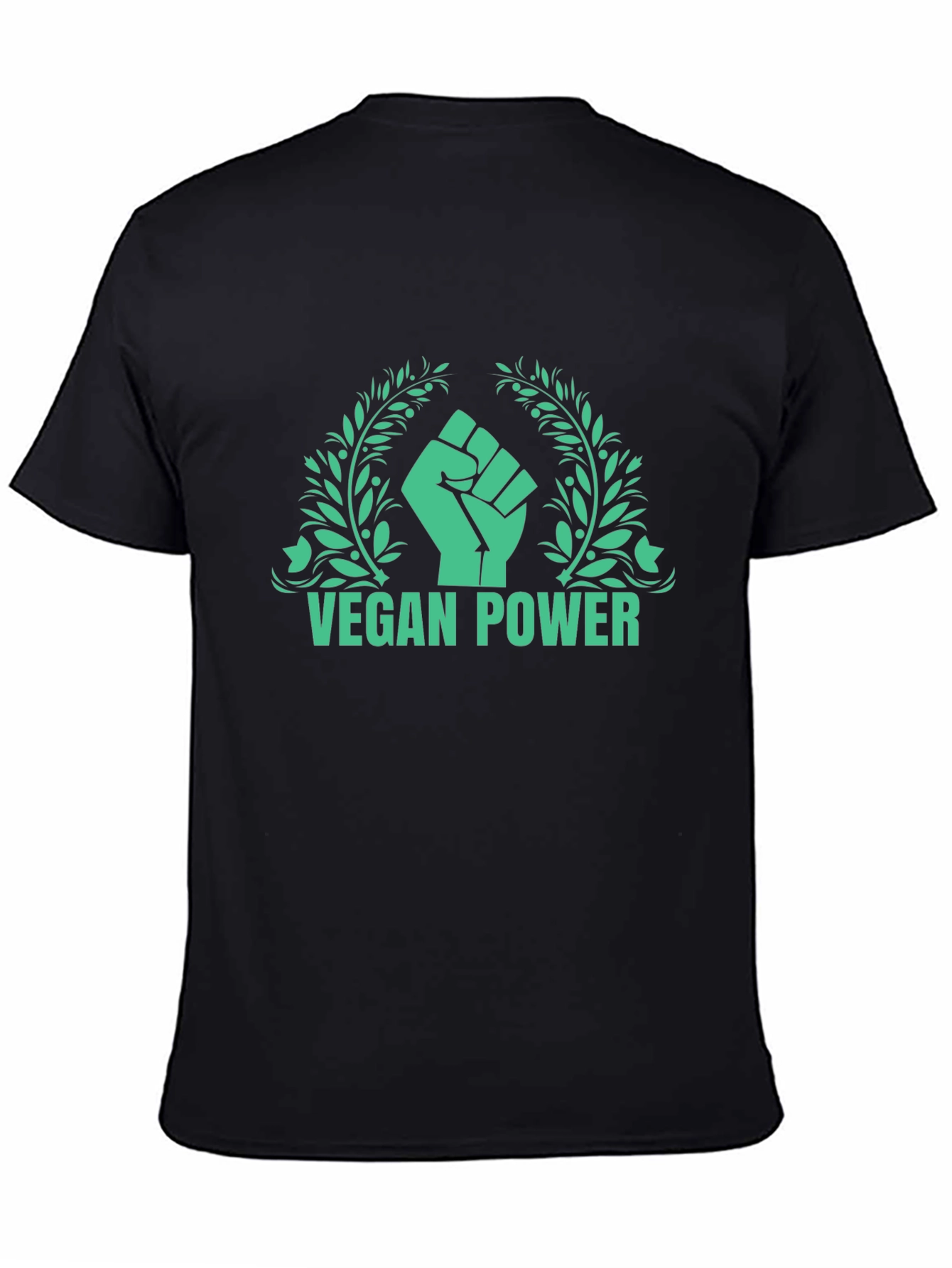 Vegan Power Graphic Tee - Black