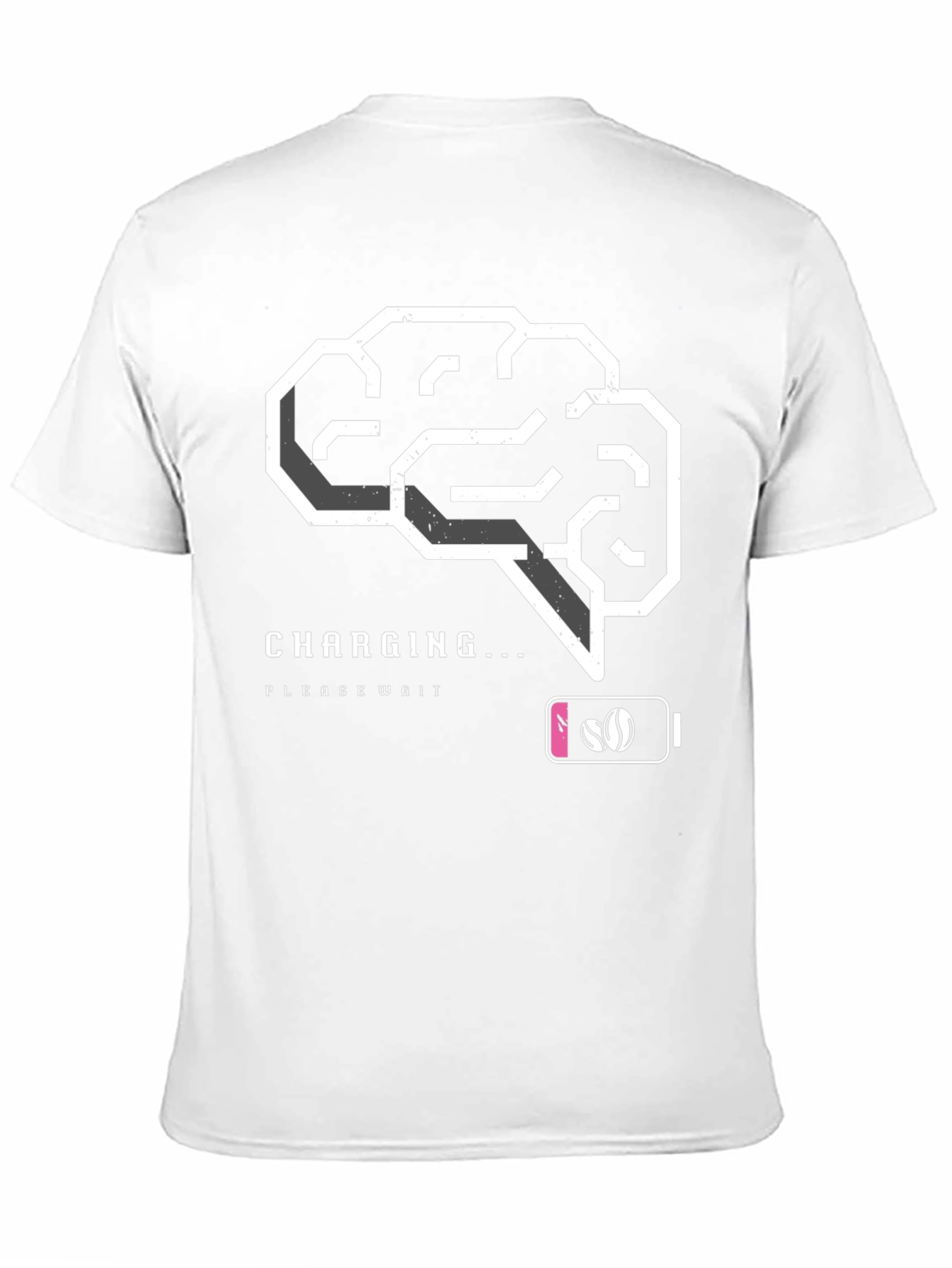 Charging Brain T-Shirt - Coffee Powered