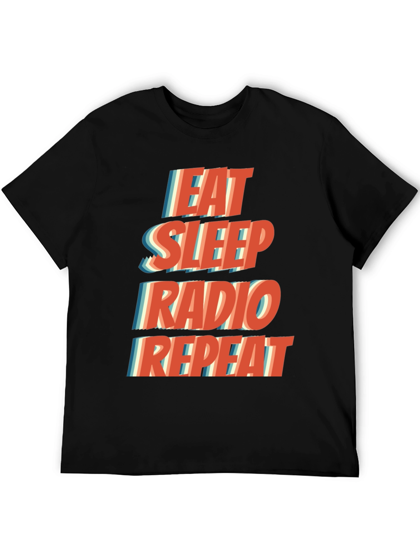 Eat Sleep Radio Repeat Graphic T-Shirt