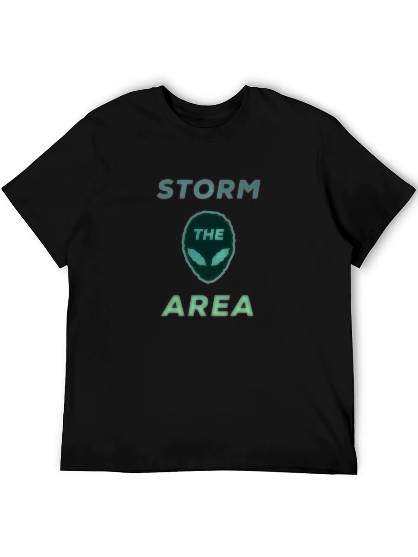 Storm Area Alien Head Graphic Tee - Black