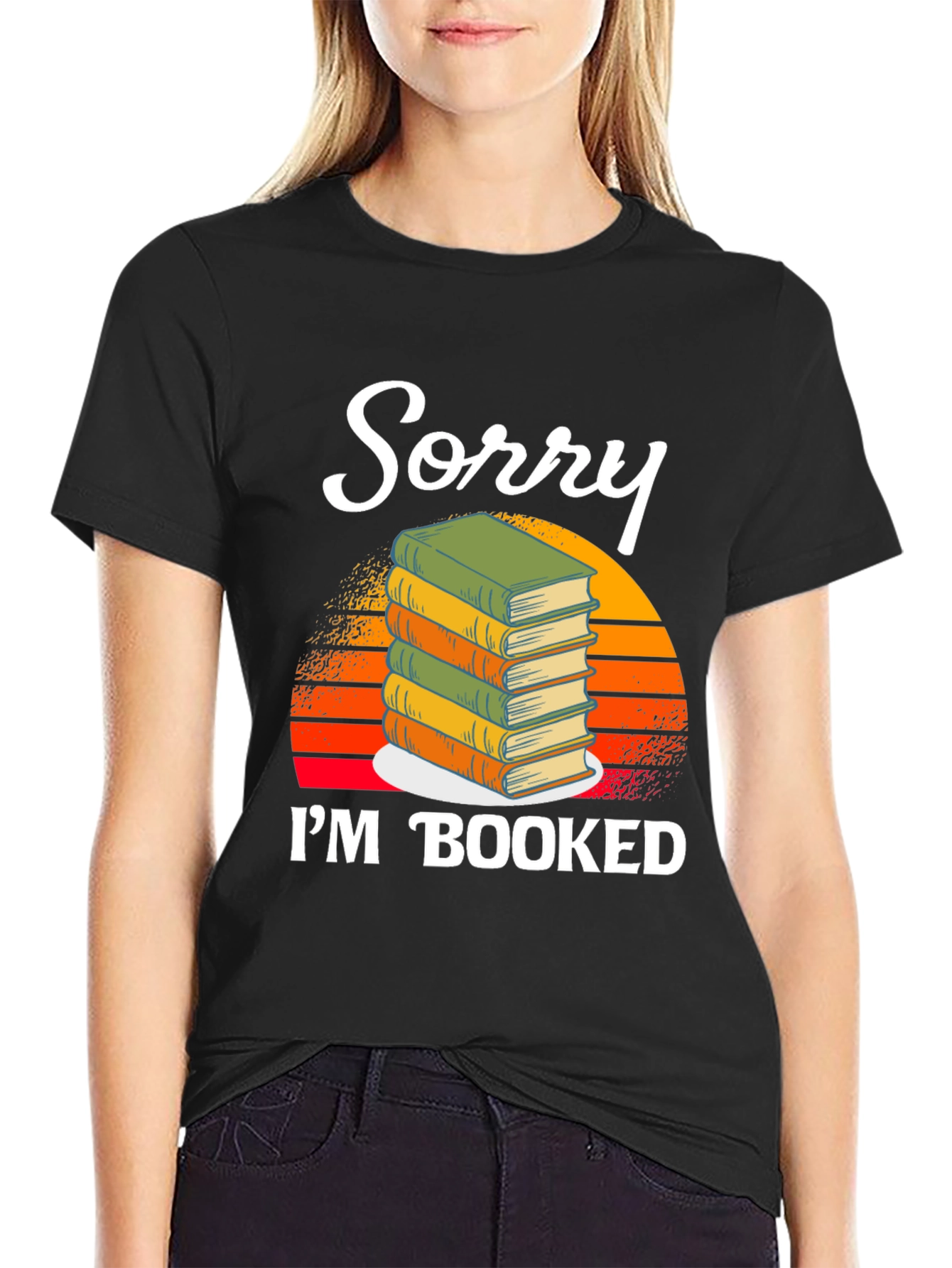 Booked Funny Reader Graphic T-Shirt