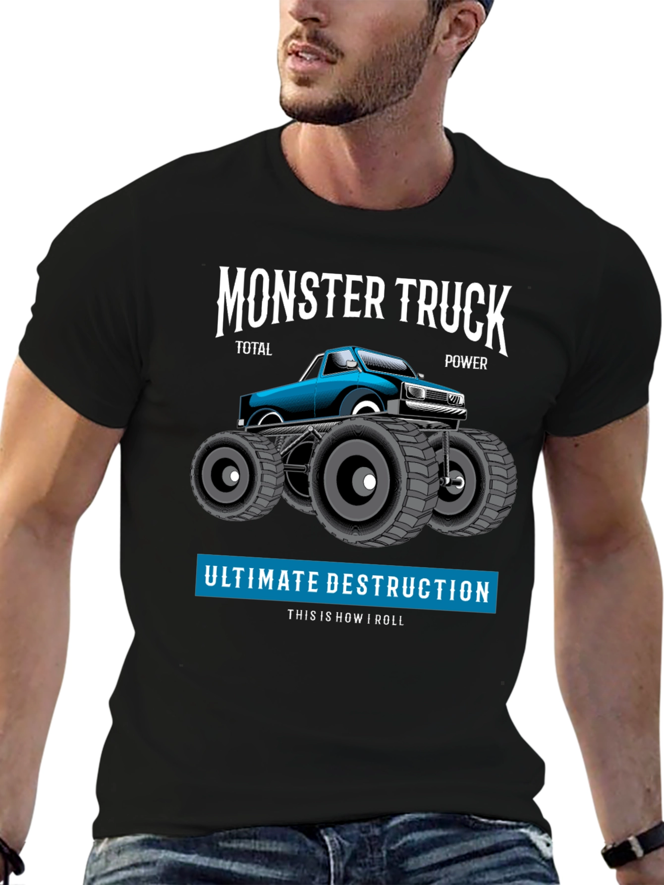 Monster Truck Graphic Tee - Total Power Destruction