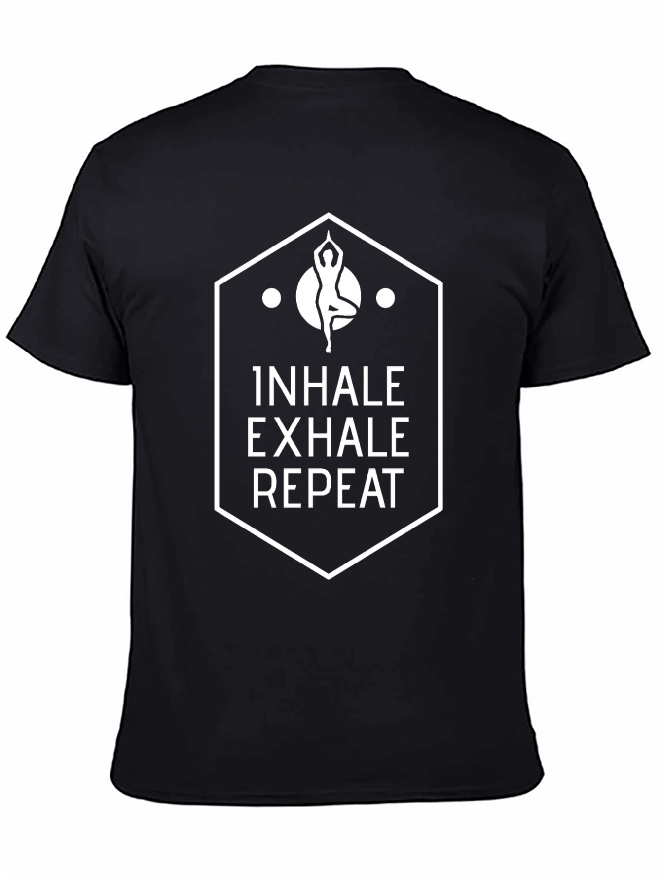 Inhale Exhale Repeat Yoga T-Shirt - Black