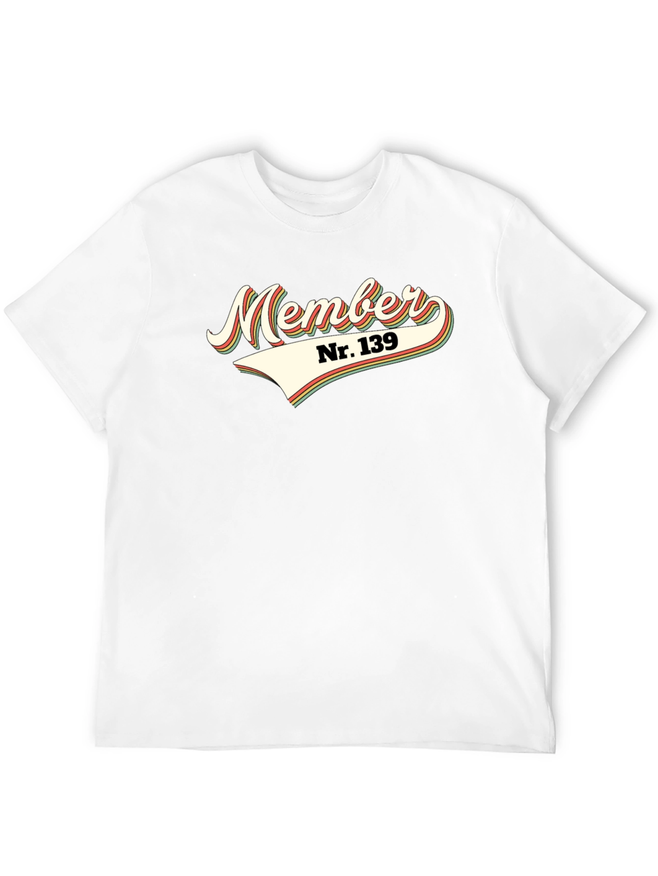 Retro Member Nr. 139 Graphic Tee - Black
