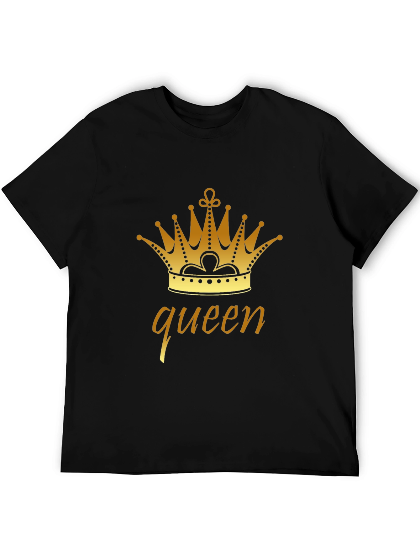 Queen Crown Graphic Tee - Stylish Black T-Shirt