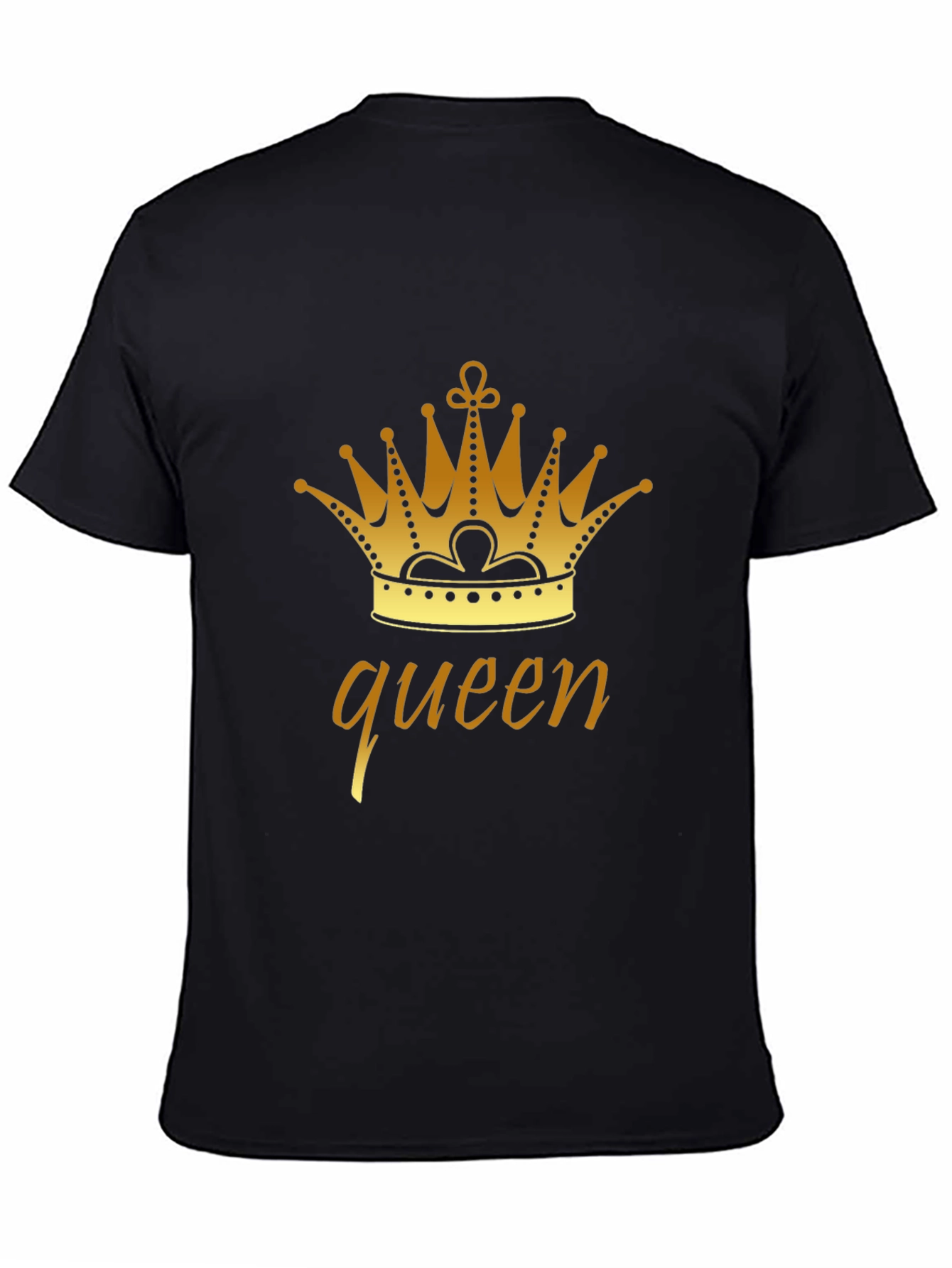 Queen Crown Graphic Tee - Stylish Black T-Shirt