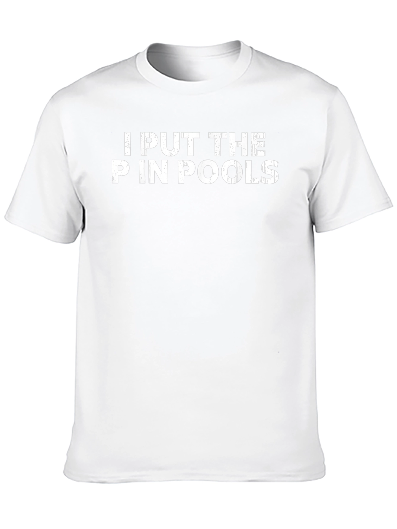 I Put The P In Pools Black T-Shirt