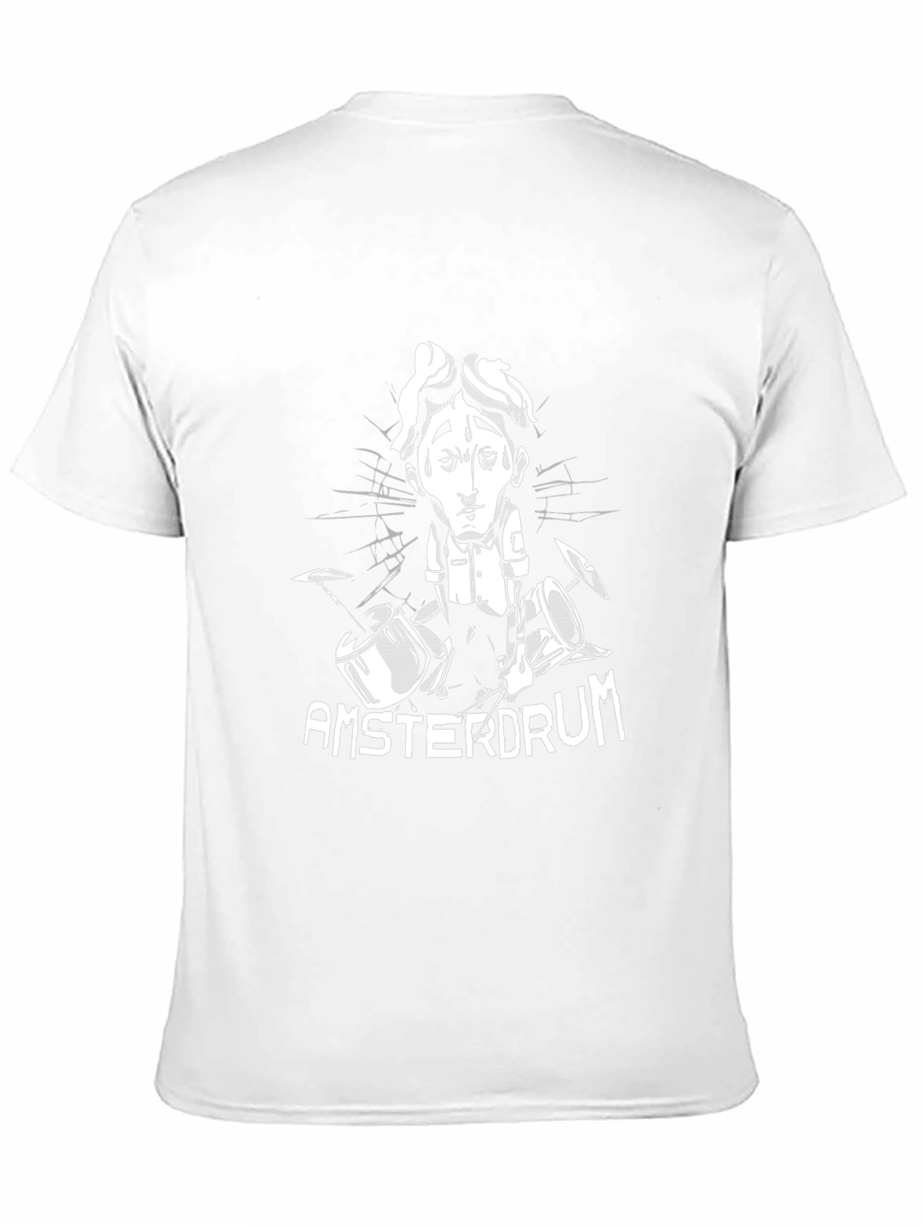 Amsterdrum Graphic Tee - Unique Drummer Design T-Shirt