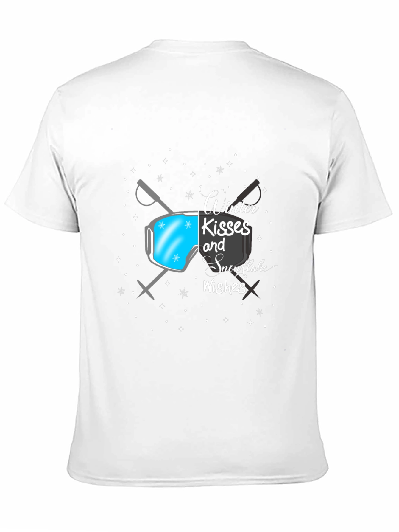 Winter Kisses Snowflakes Wishes Graphic T-Shirt