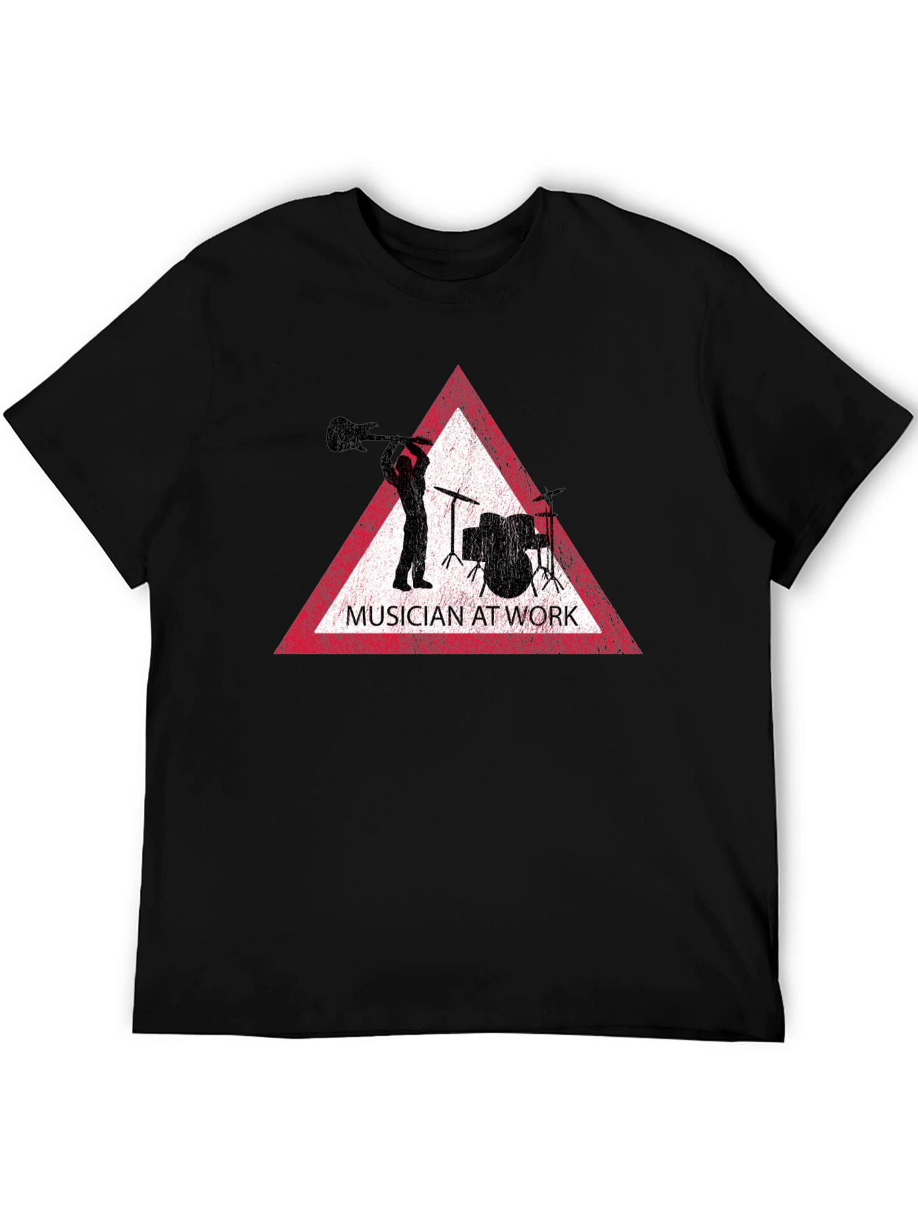 Musician at Work Black T-Shirt