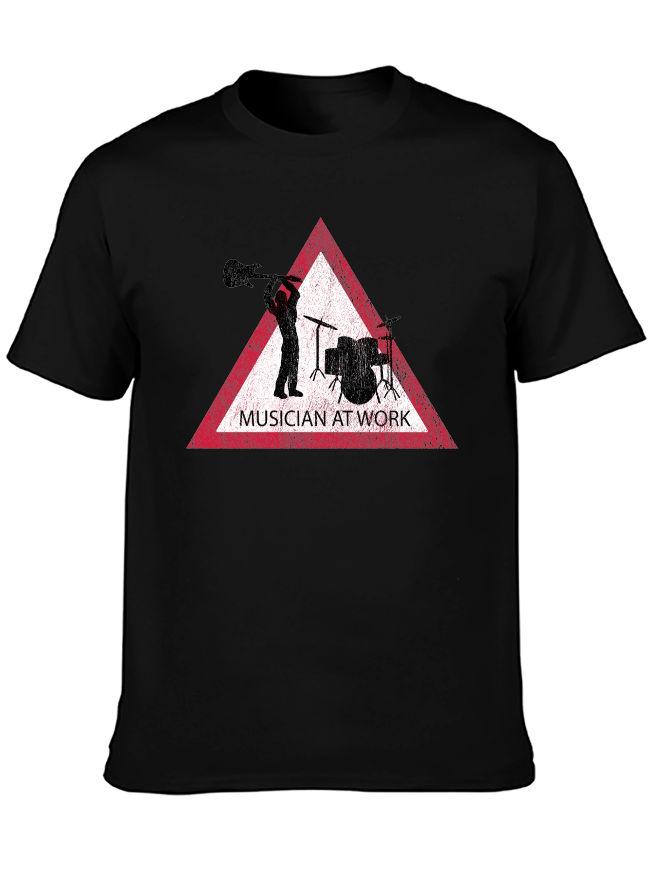 Musician at Work Black T-Shirt