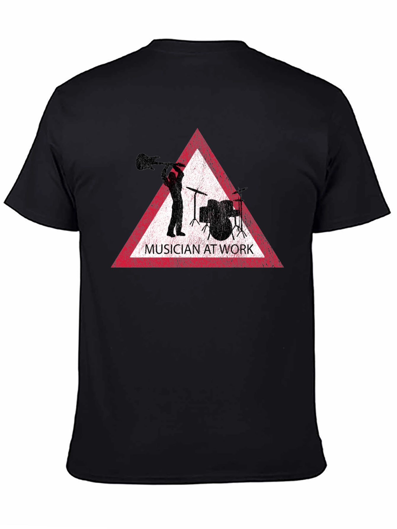 Musician at Work Black T-Shirt
