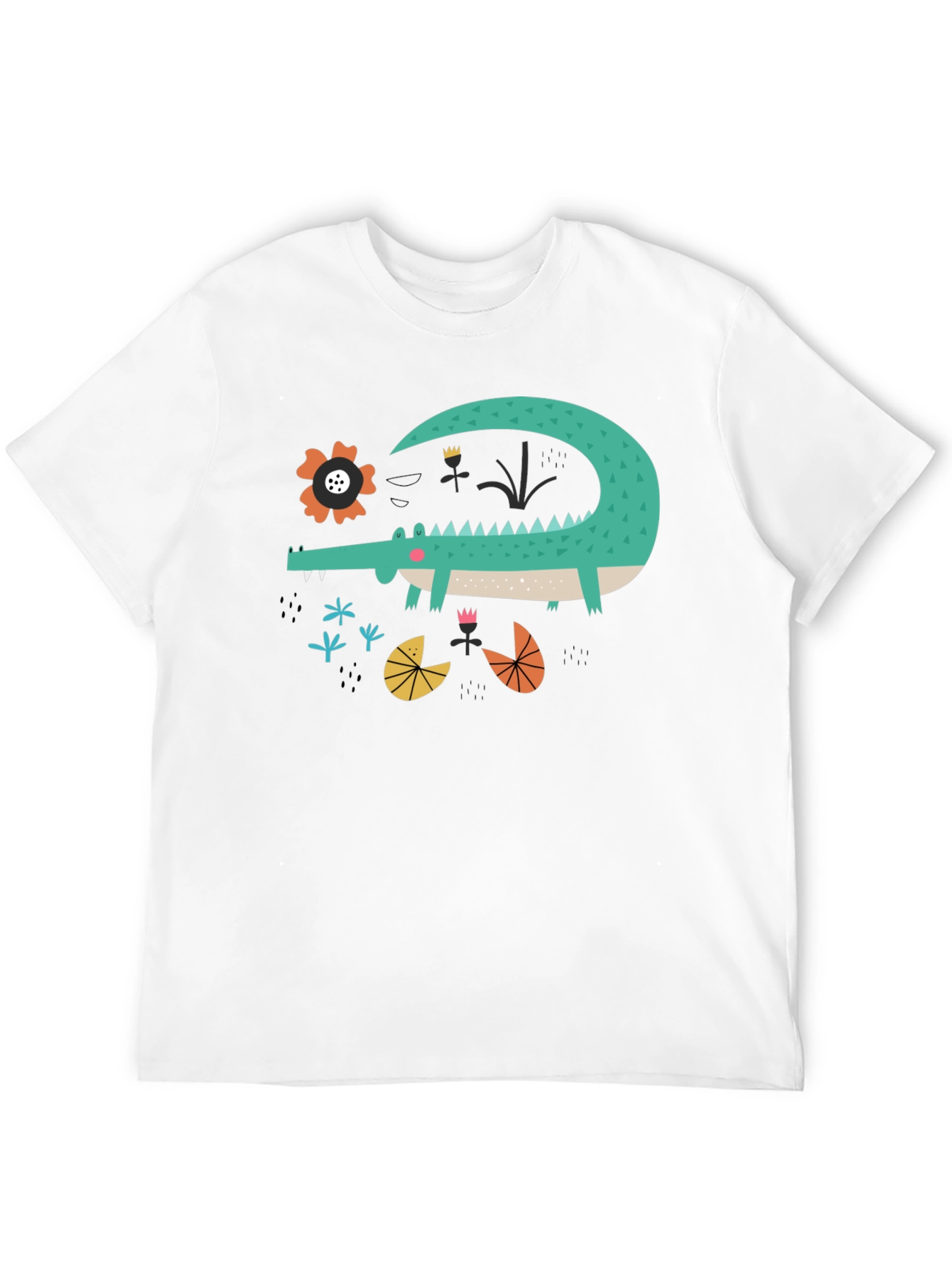 Cartoon Crocodile Graphic Tee