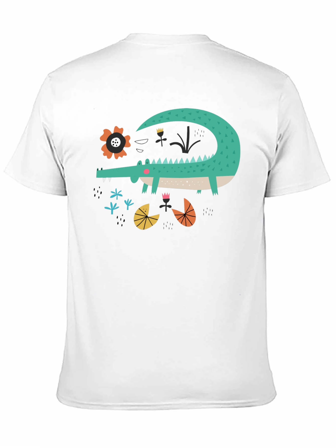 Cartoon Crocodile Graphic Tee