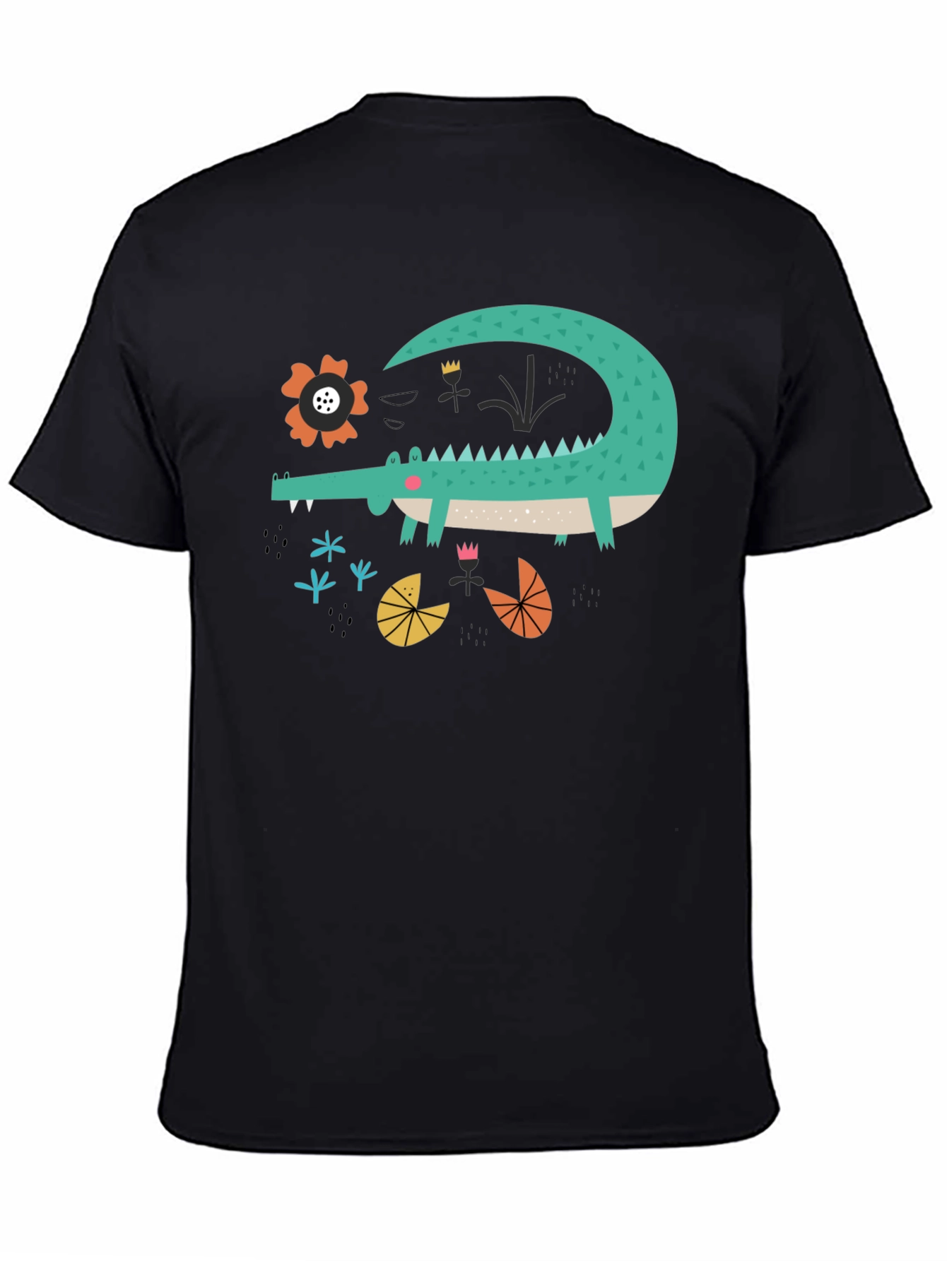 Cartoon Crocodile Graphic Tee