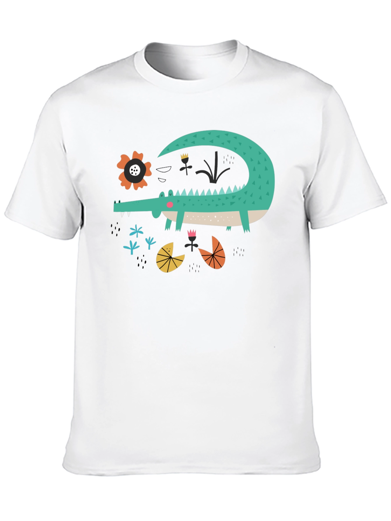 Cartoon Crocodile Graphic Tee