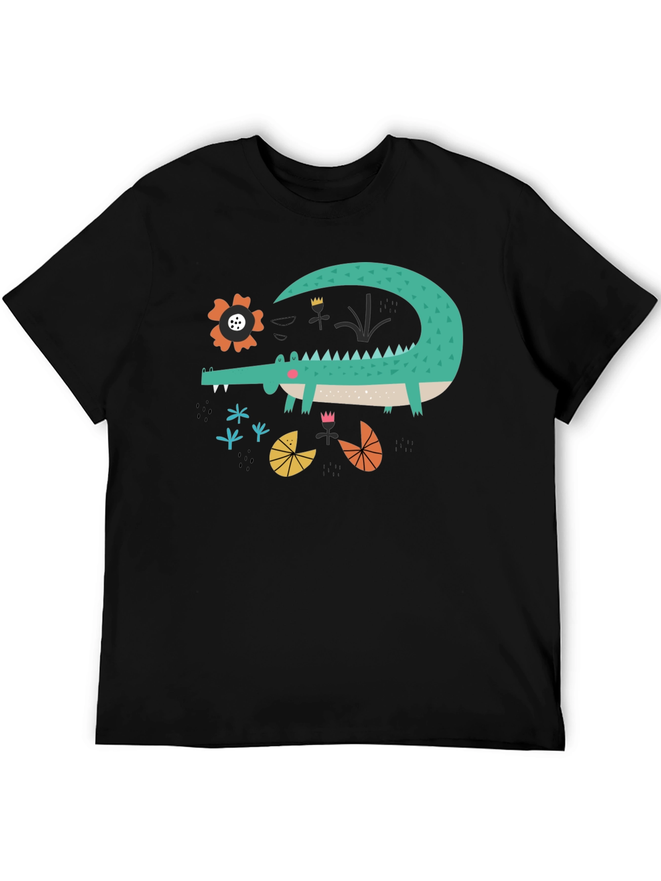 Cartoon Crocodile Graphic Tee