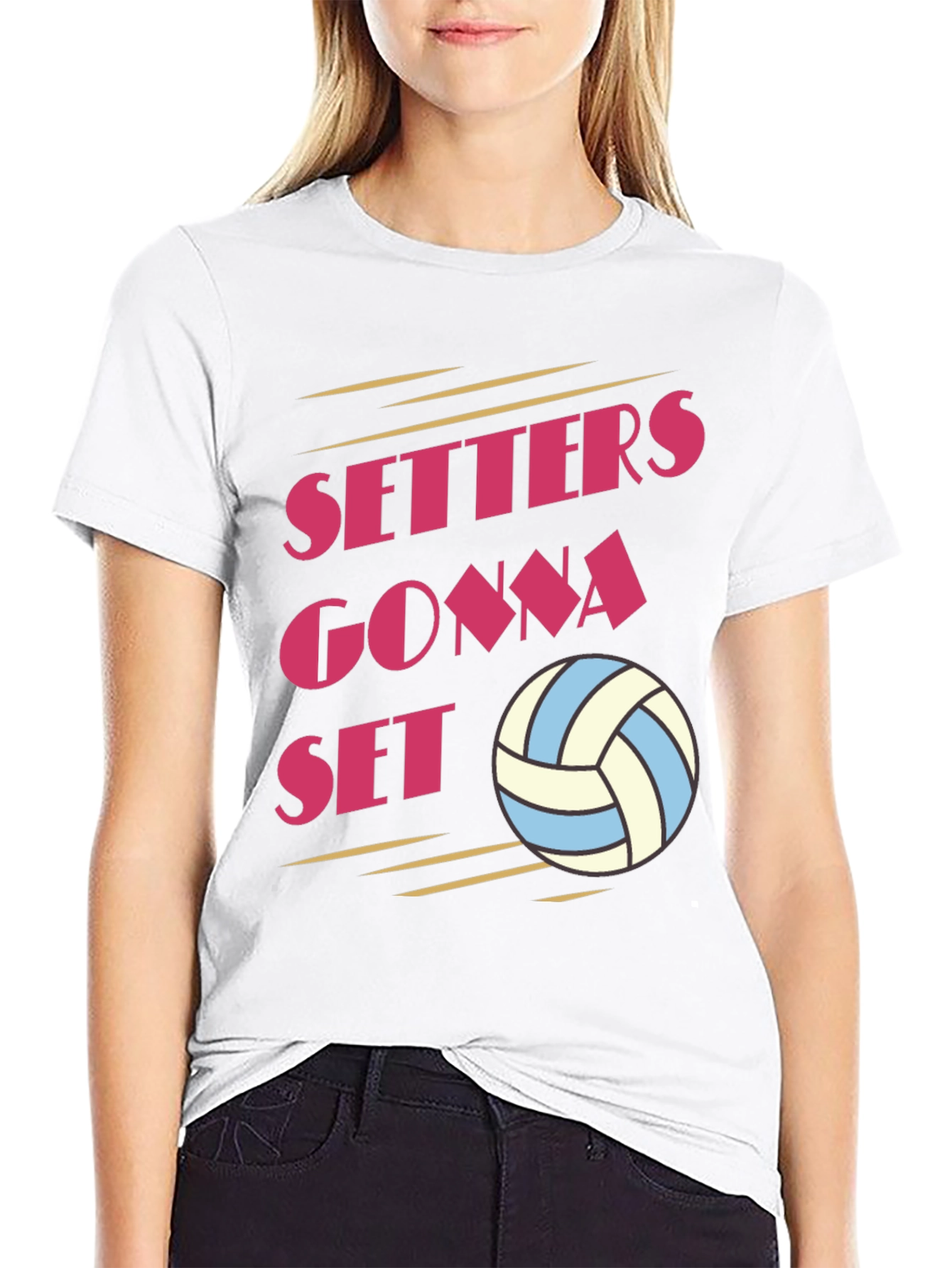 Setters Gonna Set Volleyball T-Shirt