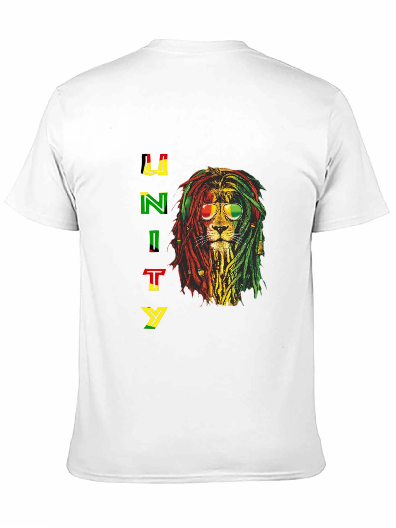 Rasta Lion Unity Graphic T-Shirt - Reggae Style