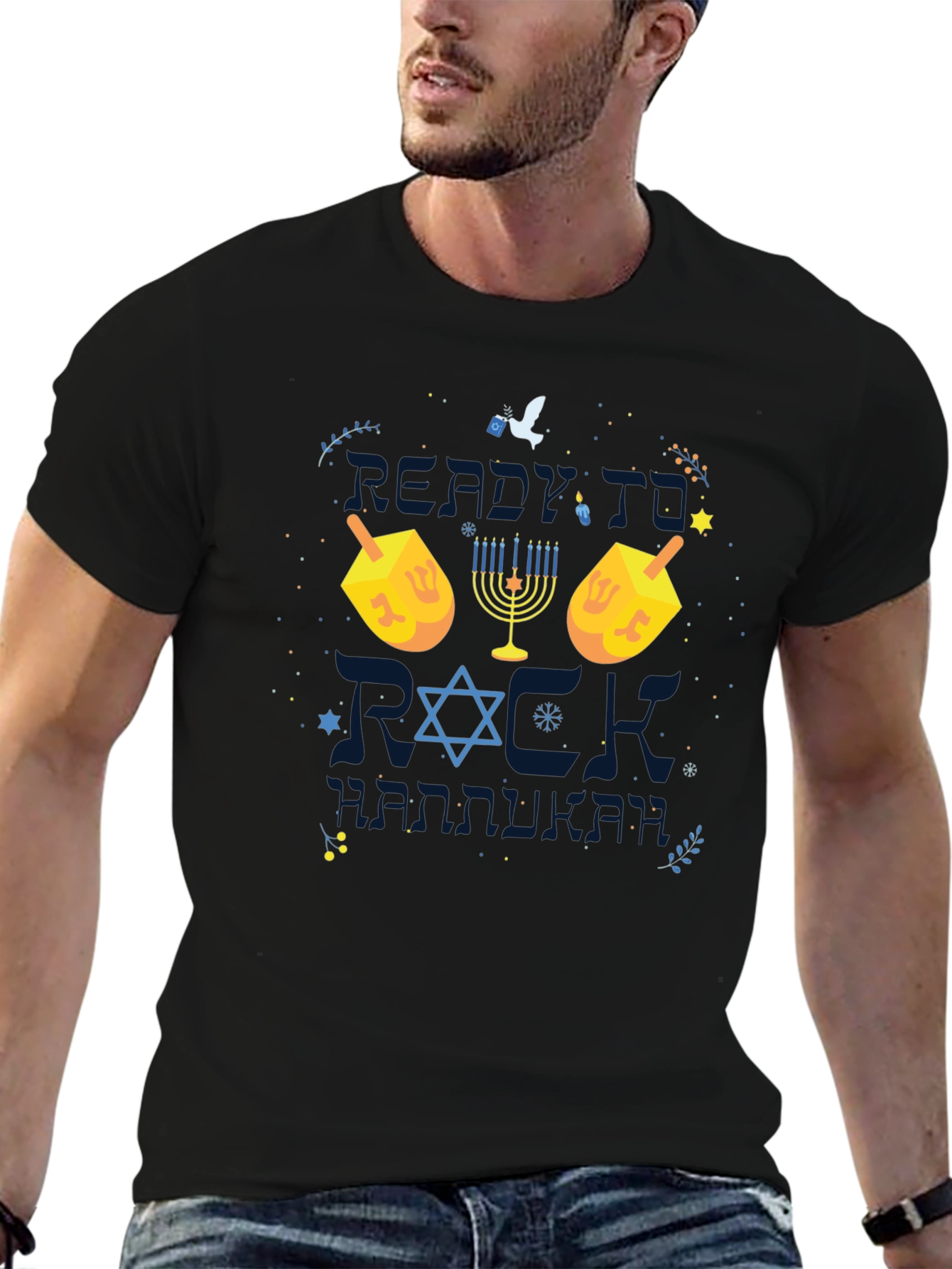 Ready to Rock Hanukkah Graphic T-Shirt