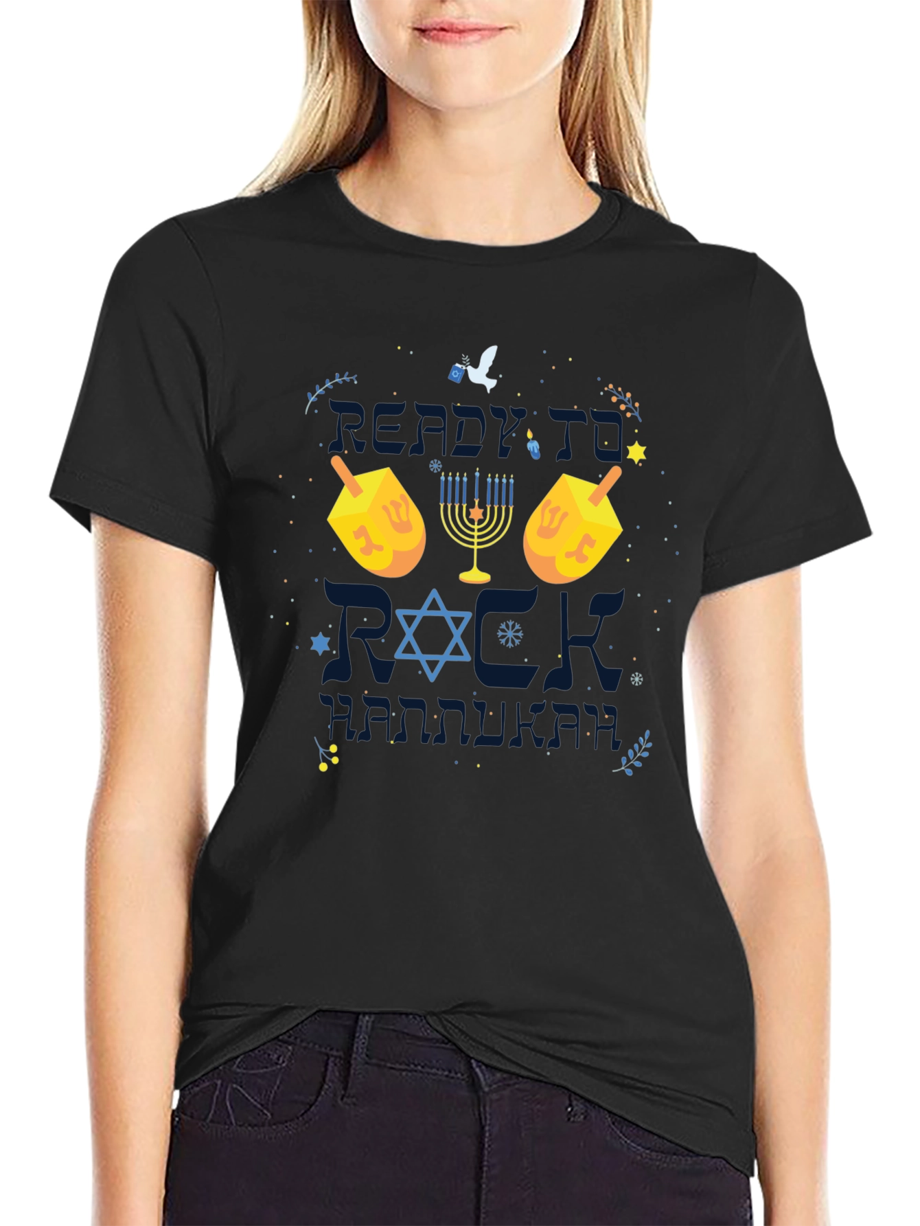 Ready to Rock Hanukkah Graphic T-Shirt