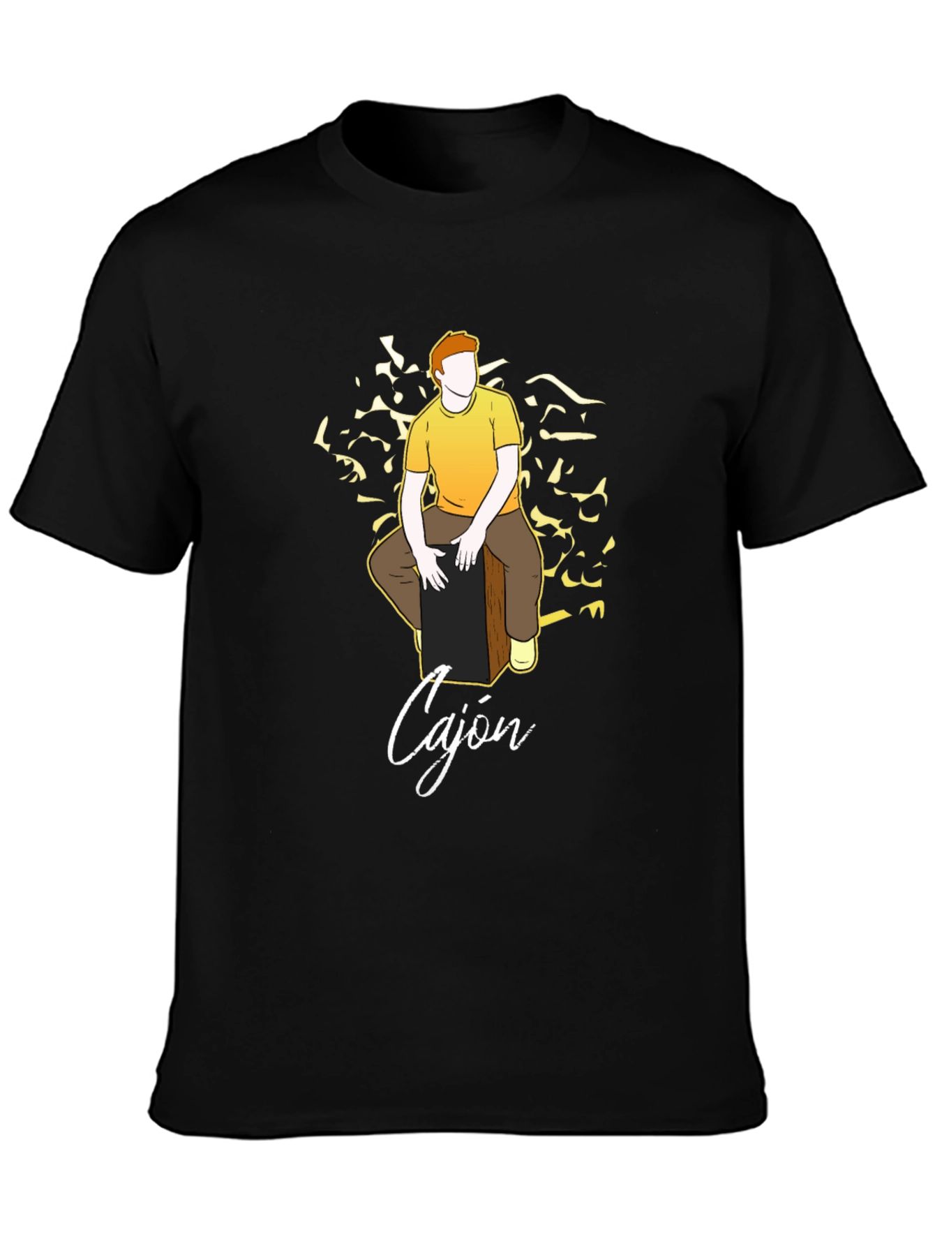 Cajon Player T-Shirt - Drumming Musician Tee