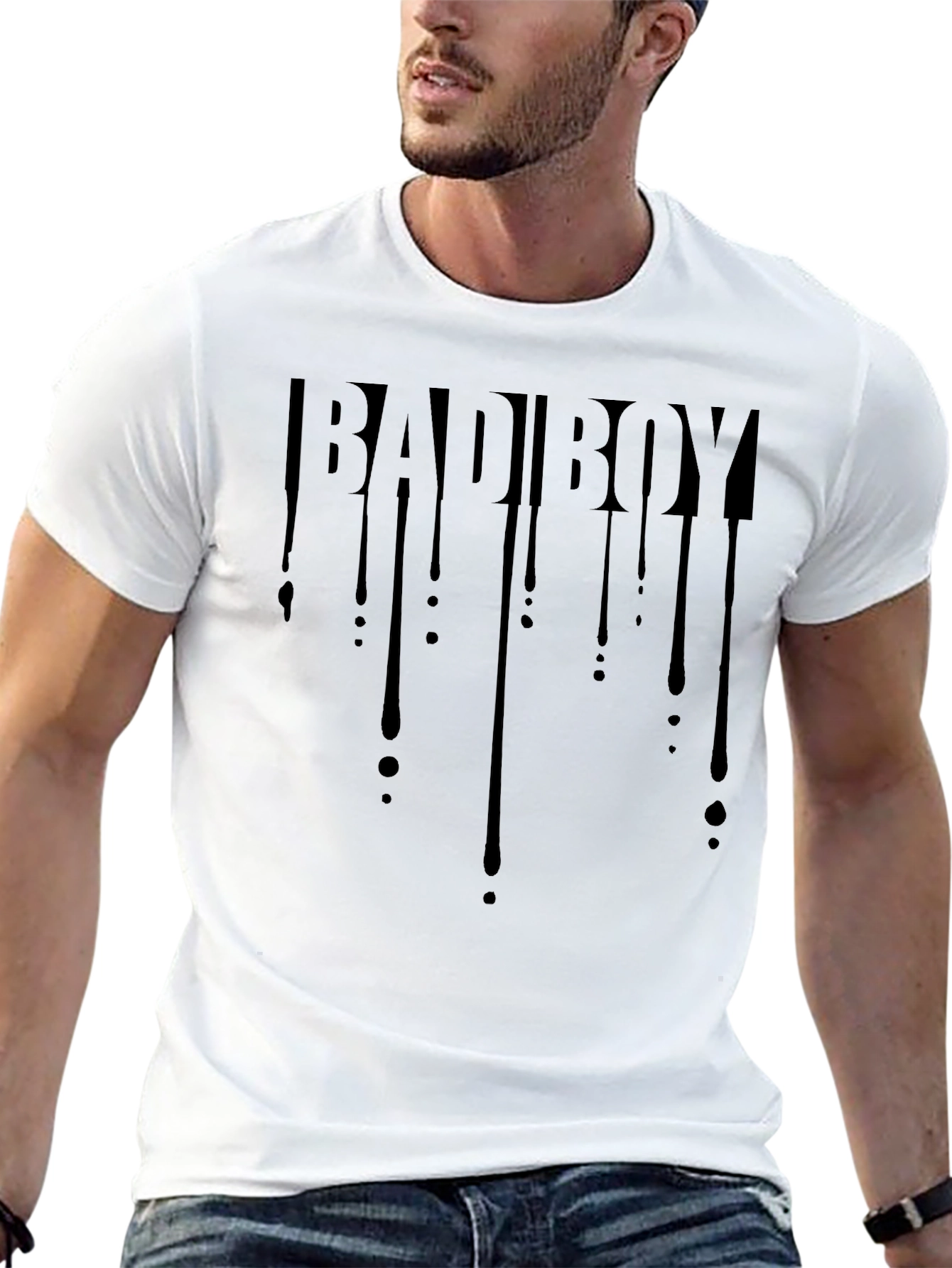 Bad Boy Drip Graphic Tee - Mens Fashion