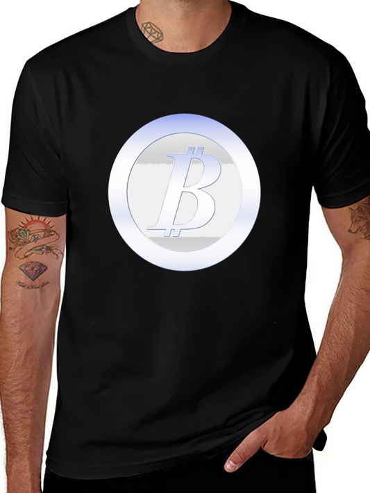 Bitcoin Emblem Black T-Shirt
