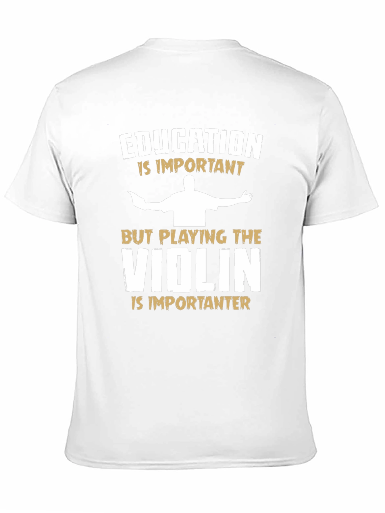 Education vs Violin Musician T-Shirt