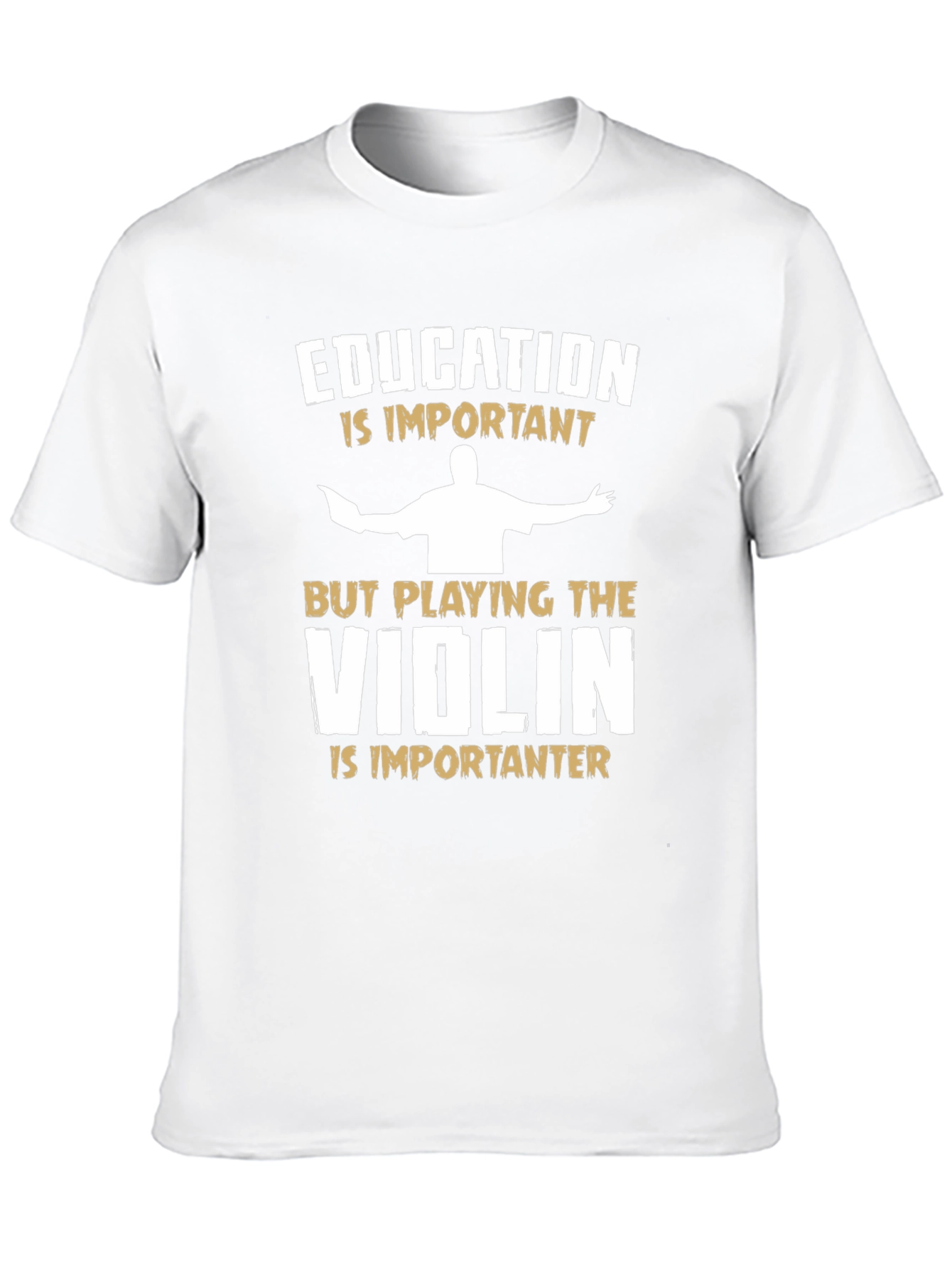 Education vs Violin Musician T-Shirt
