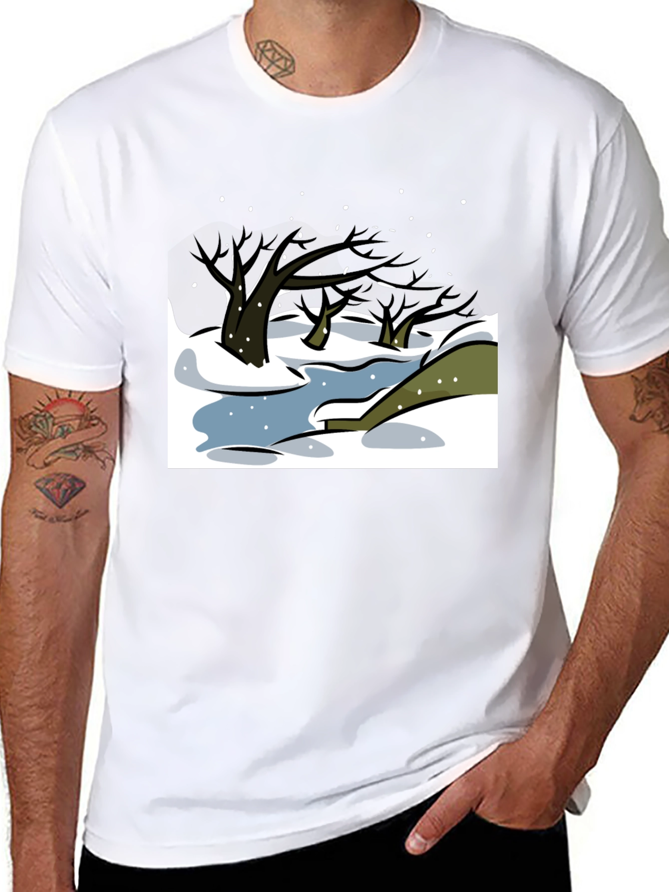 Winter Landscape Graphic Tee