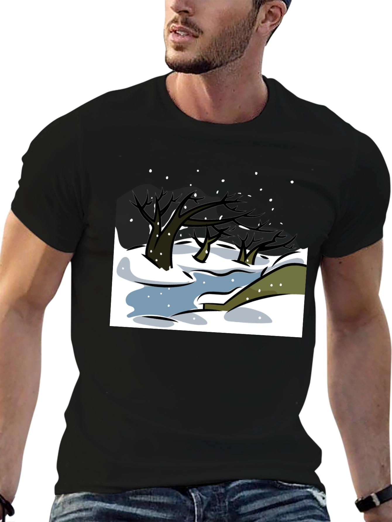 Winter Landscape Graphic Tee