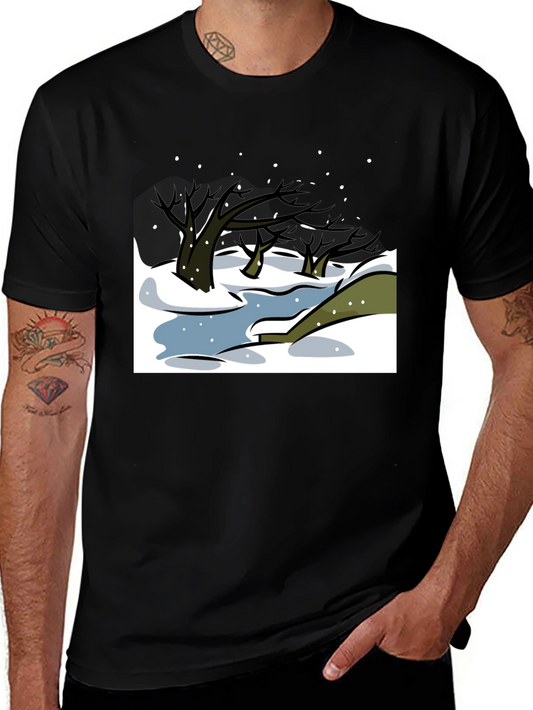 Winter Landscape Graphic Tee